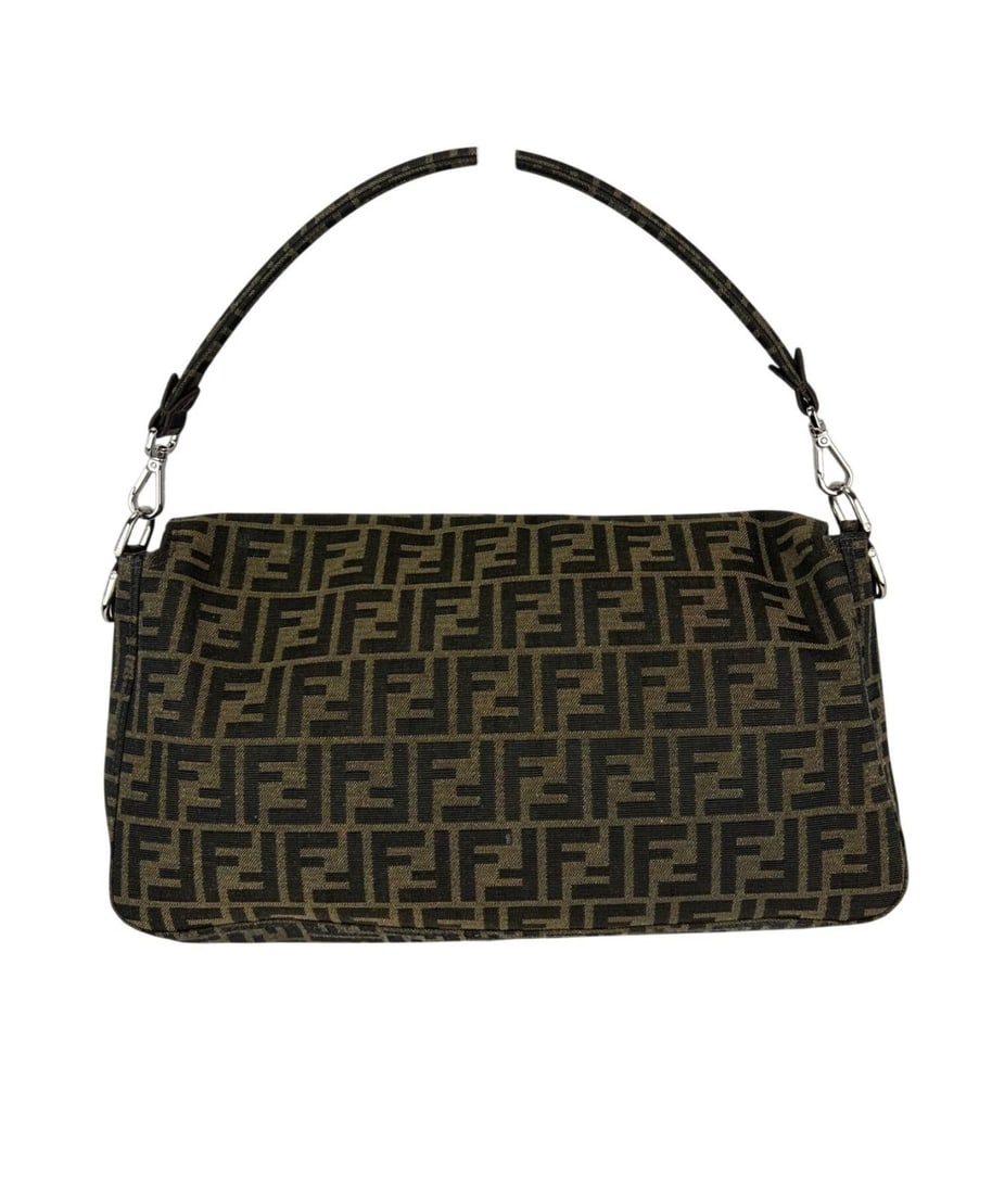 Fendi Zucca FF Multipocket Baguette 1974 Maxi Shoulder Bag - 2