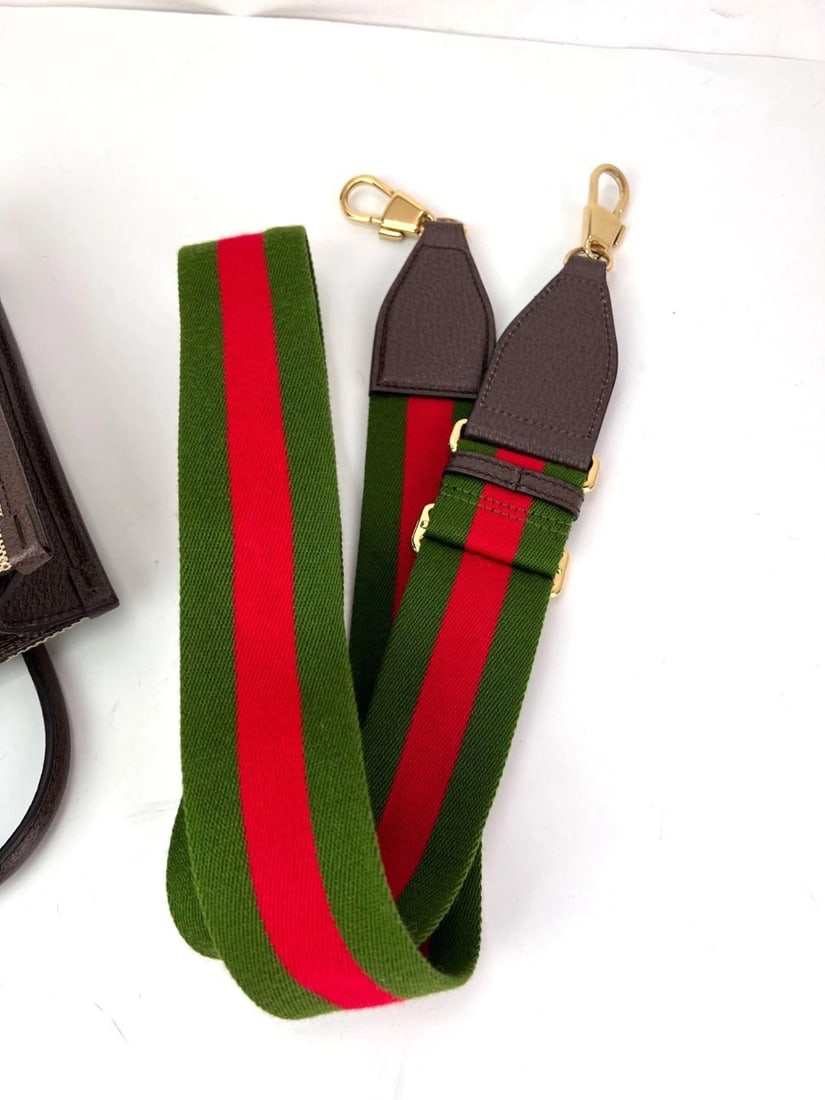 Gucci Jumbo GG textured dollar calfskin Mini Web Vertical Tote - 16