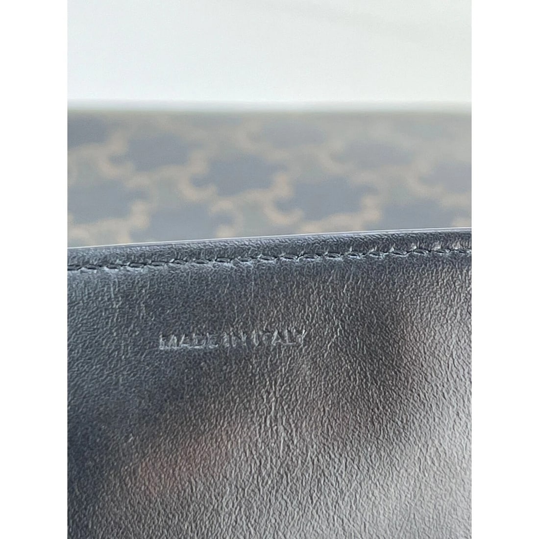 Celine Triomphe Vertical Cabas Black Monogram Canvas Tote - 7