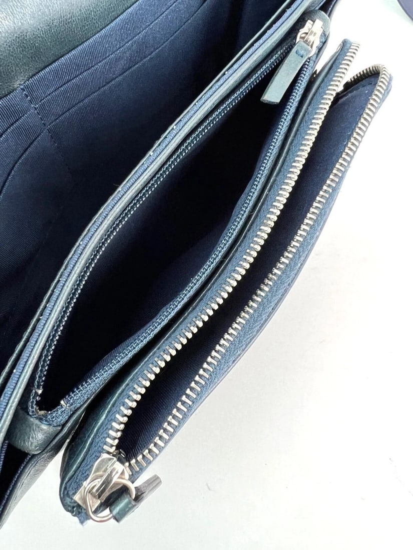 Chanel Quilted Lambskin Stitched Wallet on a Chain Crossbody Bag - 10