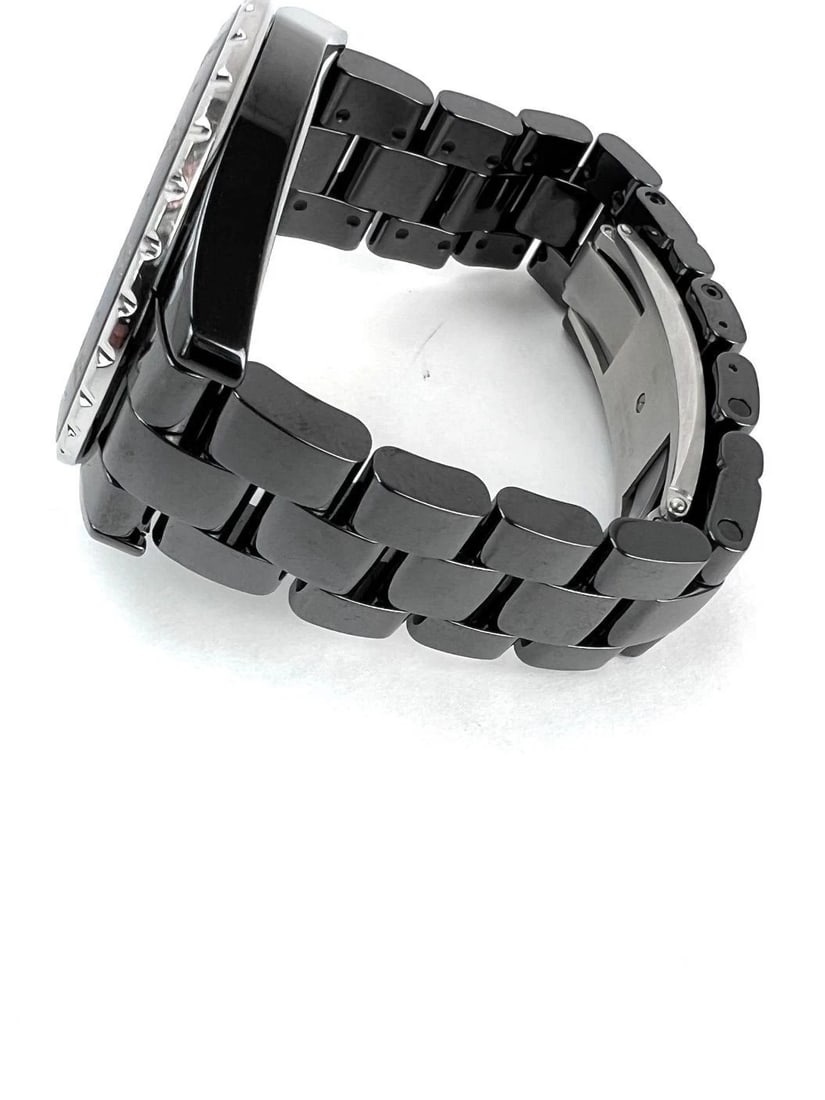 Chanel J12 GMT Stainless Steel Black Ceramic 41MM Watch Unisex - 5