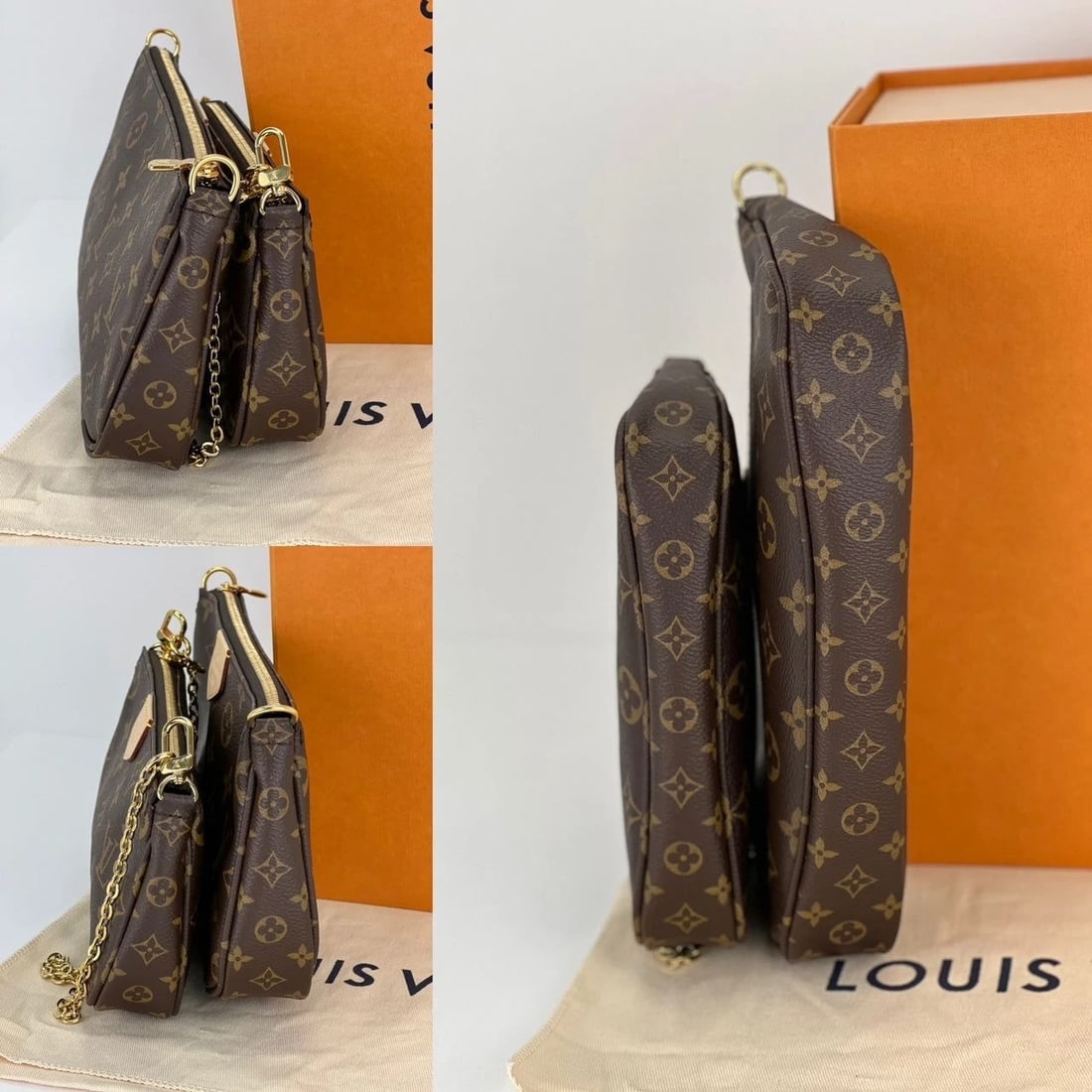 Louis Vuitton Multi Pochette Accessoires Monogram Canvas Brown - 10