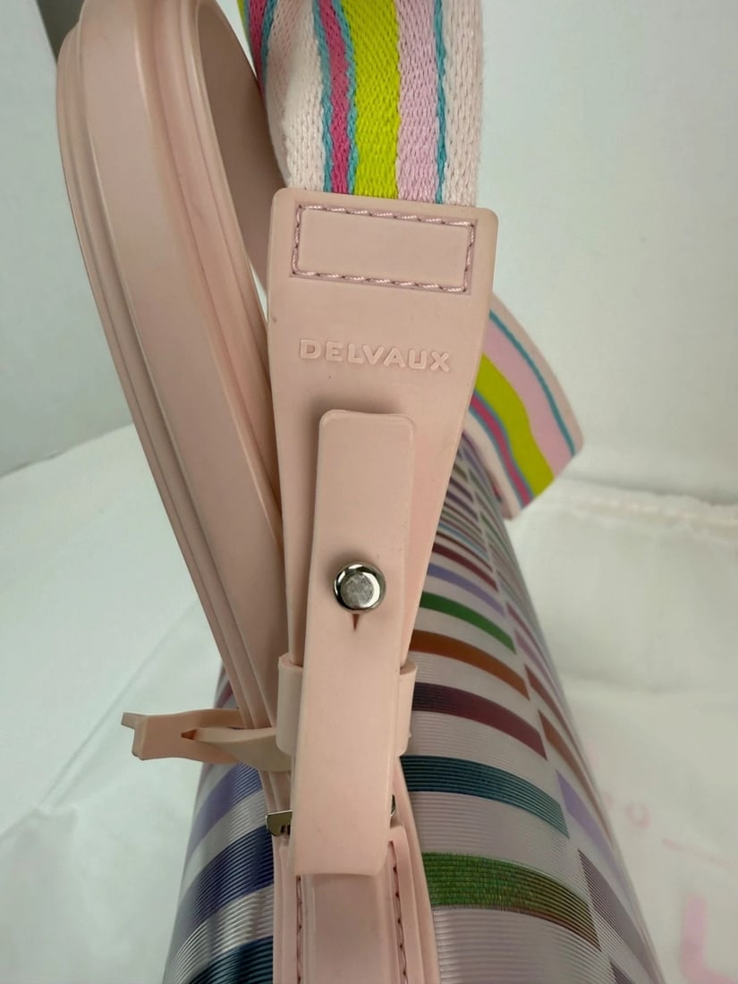 Delvaux PVC Tempete The Eye Catcher Multicolor Satchel Bag - 11