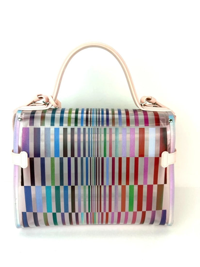 Delvaux PVC Tempete The Eye Catcher Multicolor Satchel Bag - 2