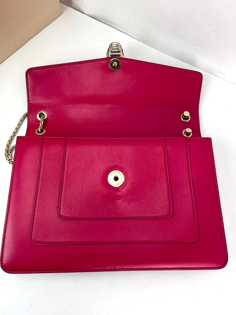 Bvlgari Serpenti Forever Dark Pink Shoulder Bag - 5