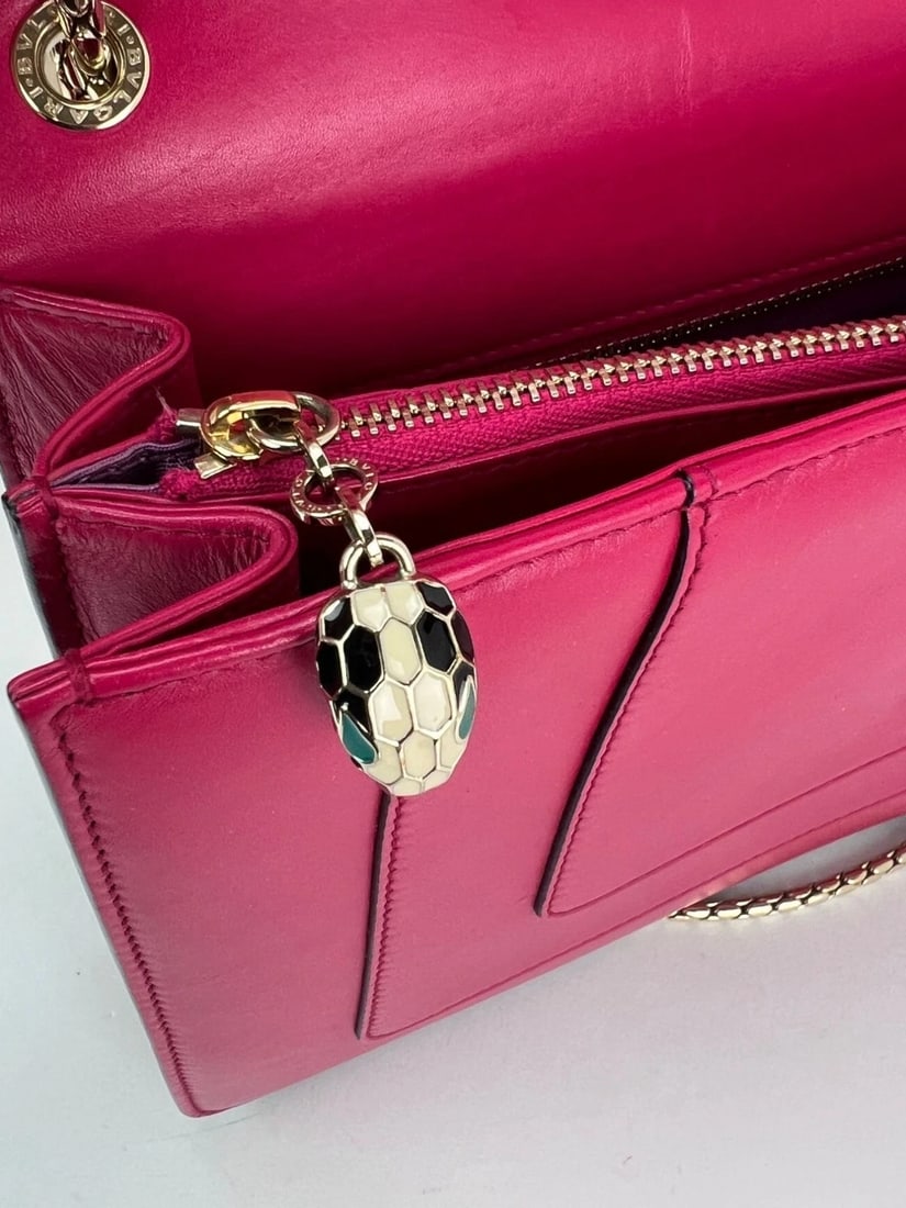 Bvlgari Serpenti Forever Dark Pink Shoulder Bag - 6