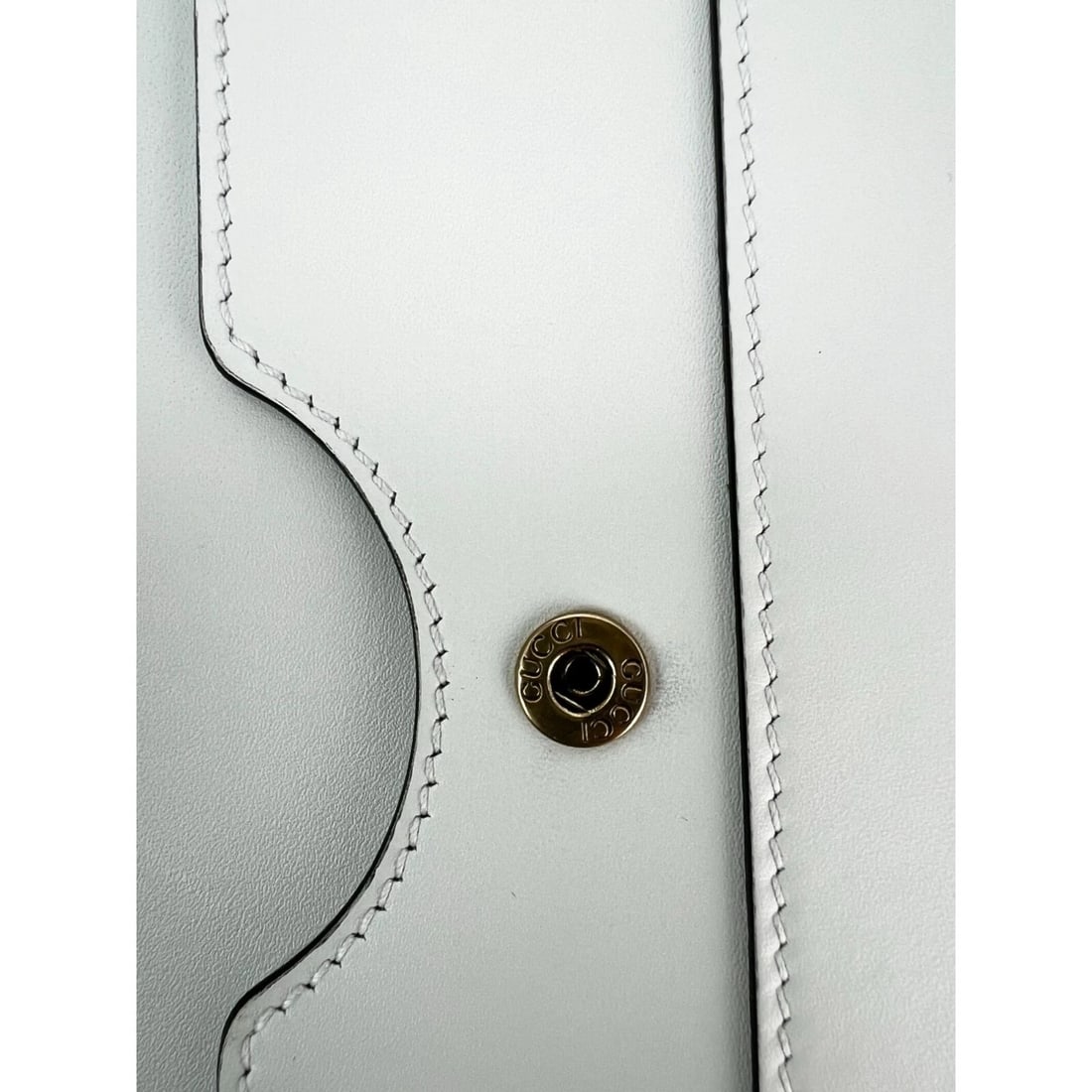 Gucci Queen Margaret Bee Wallet on a Chain Mystic White Clutch - 7