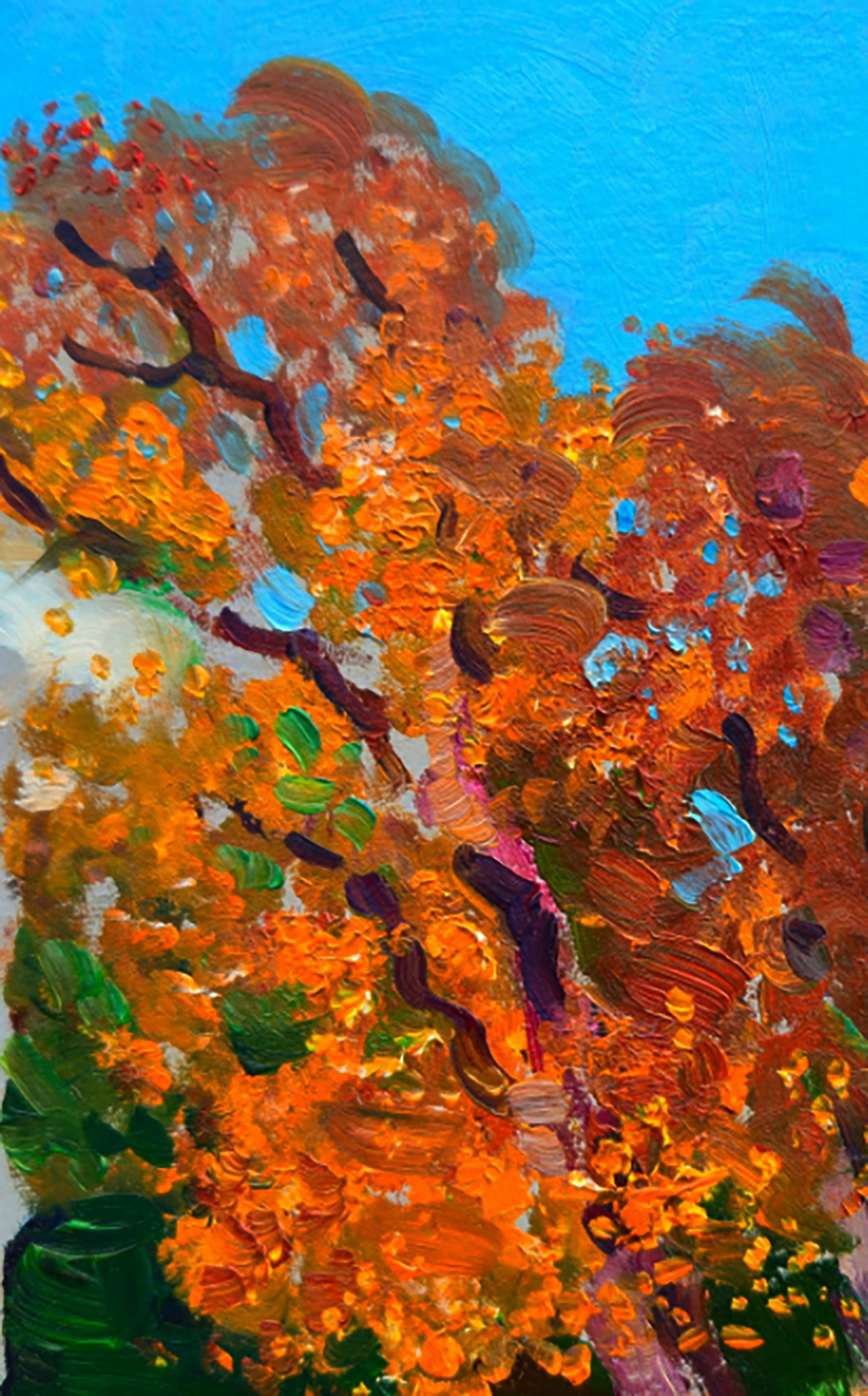 Oil painting Autumn sun in the park Yuri Shkrob - 2