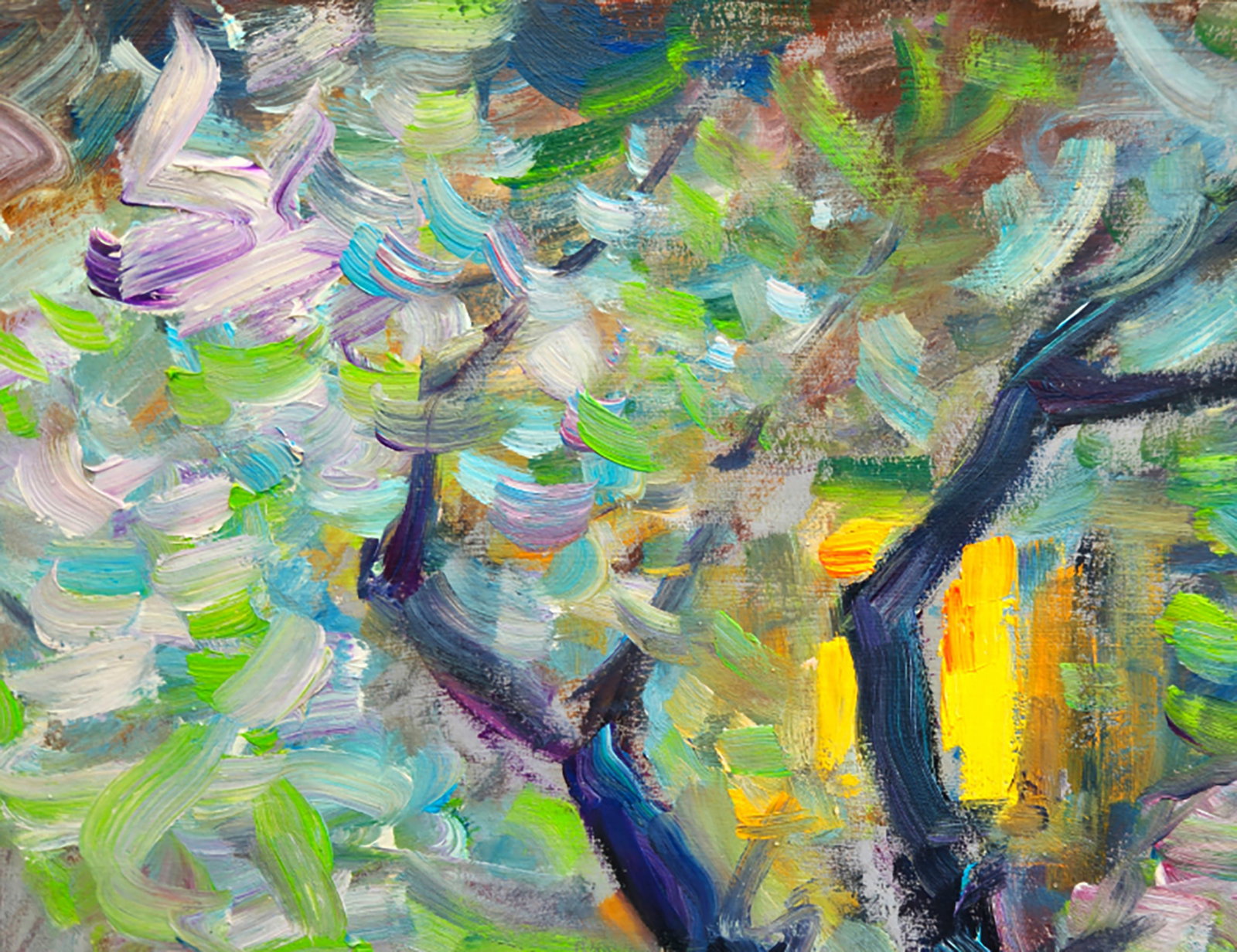 Oil painting Spring twilight in nature Yuri Shkrob - 2