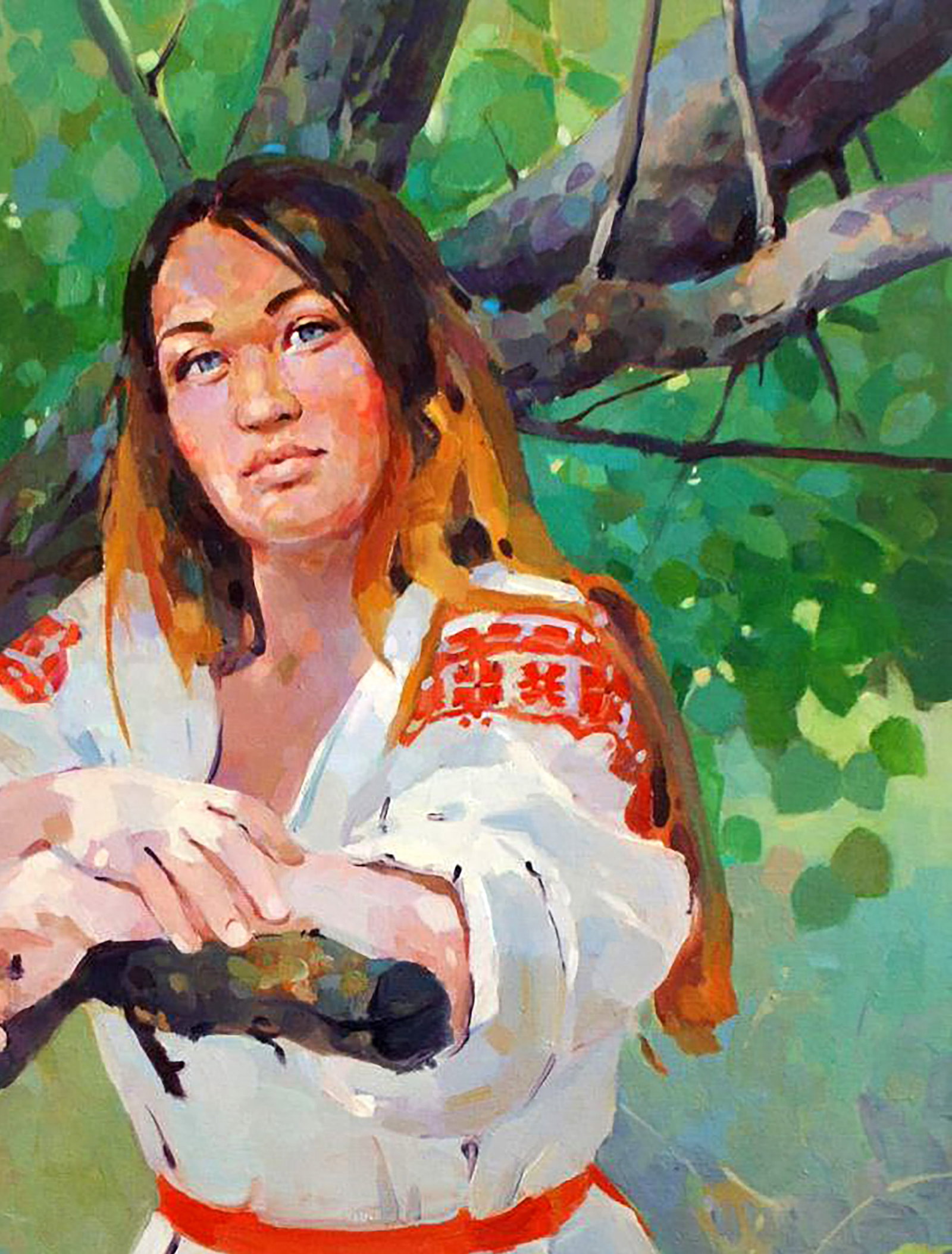 Oil painting Apricots in the shade Anastasia Yaroshevich - 3