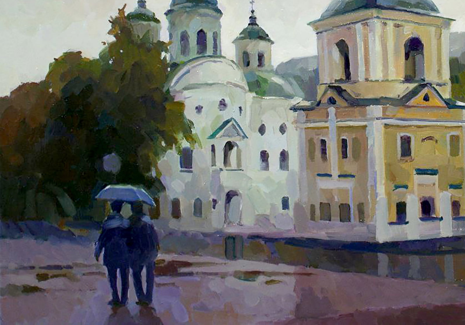 Oil painting It's a nasty day Anastasia Yaroshevich - 4