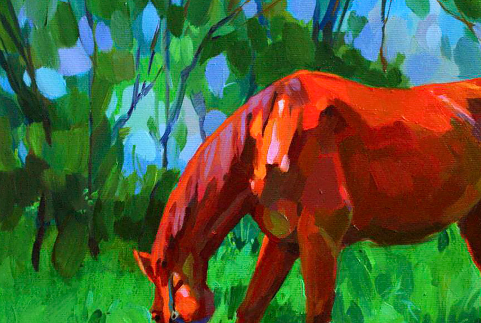 Oil painting Out to pasture Anastasia Yaroshevich - 2