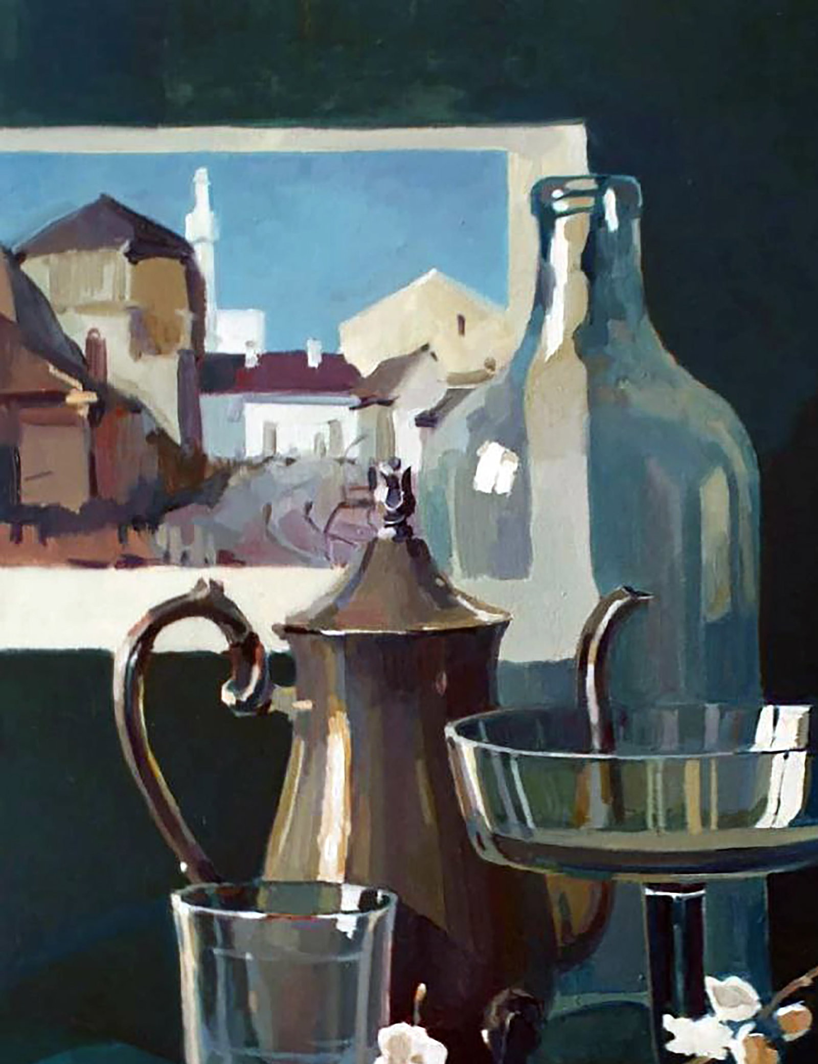 Oil painting Still life with a flowering branch Anastasia Yaroshevich - 2