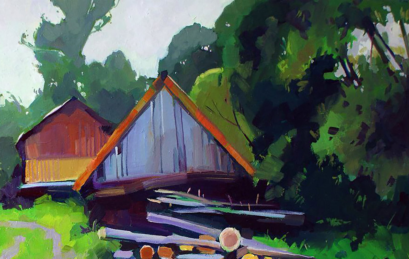 Oil painting Fall has come Anastasia Yaroshevich - 3