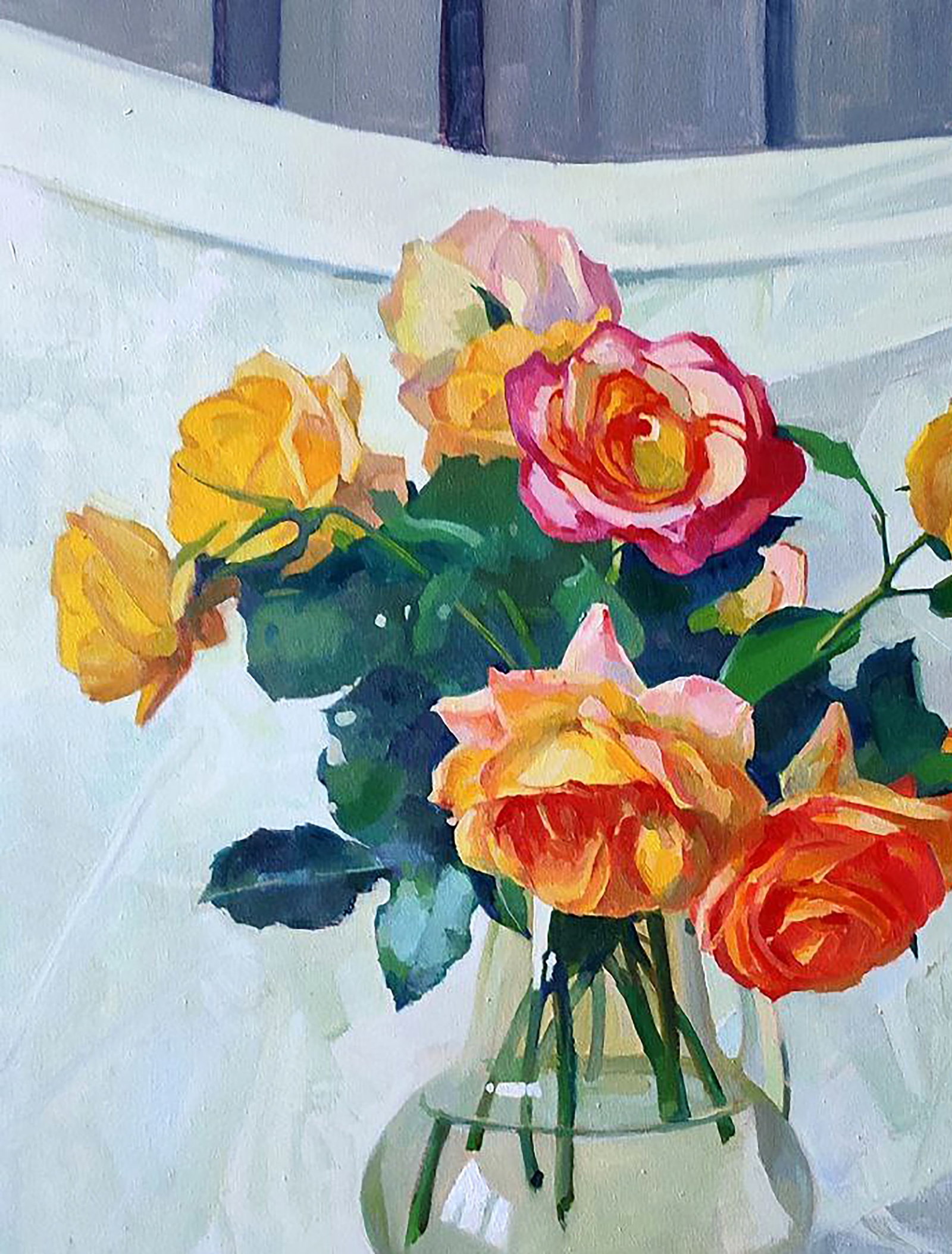 Oil painting Roses Anastasia Yaroshevich - 2