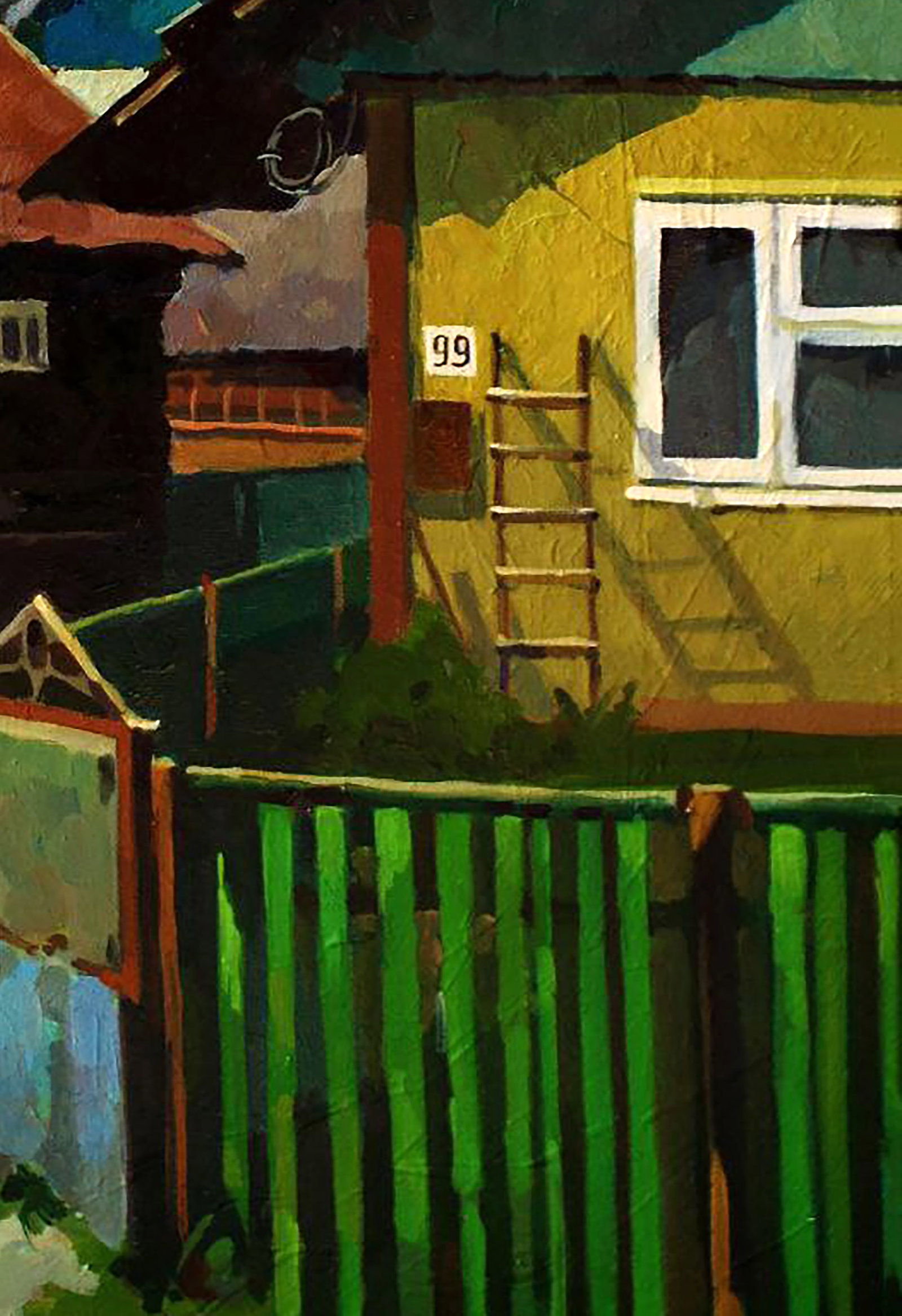 Oil painting Village decorations Anastasia Yaroshevich - 5