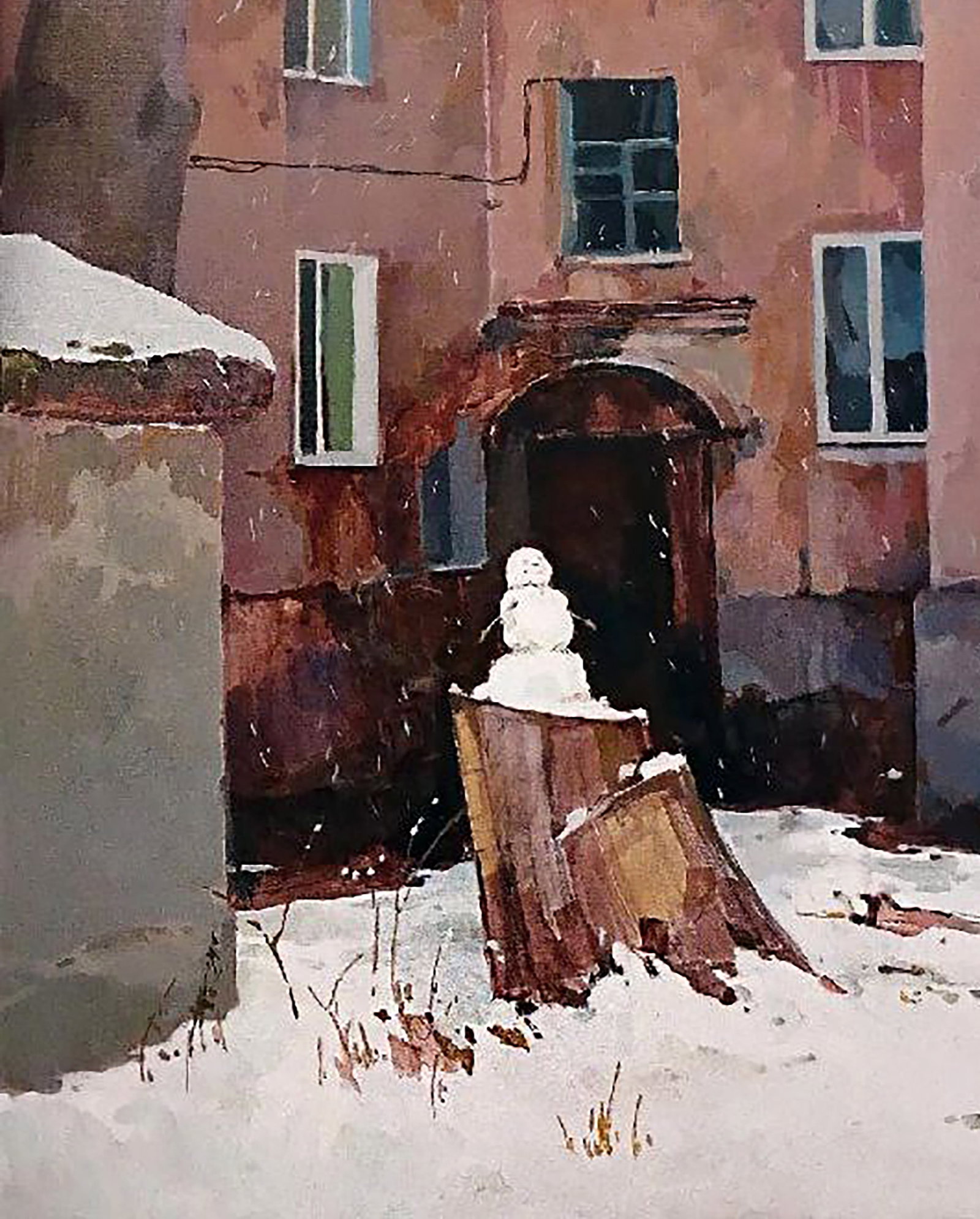 Oil painting Morning in the city Anastasia Yaroshevich - 4