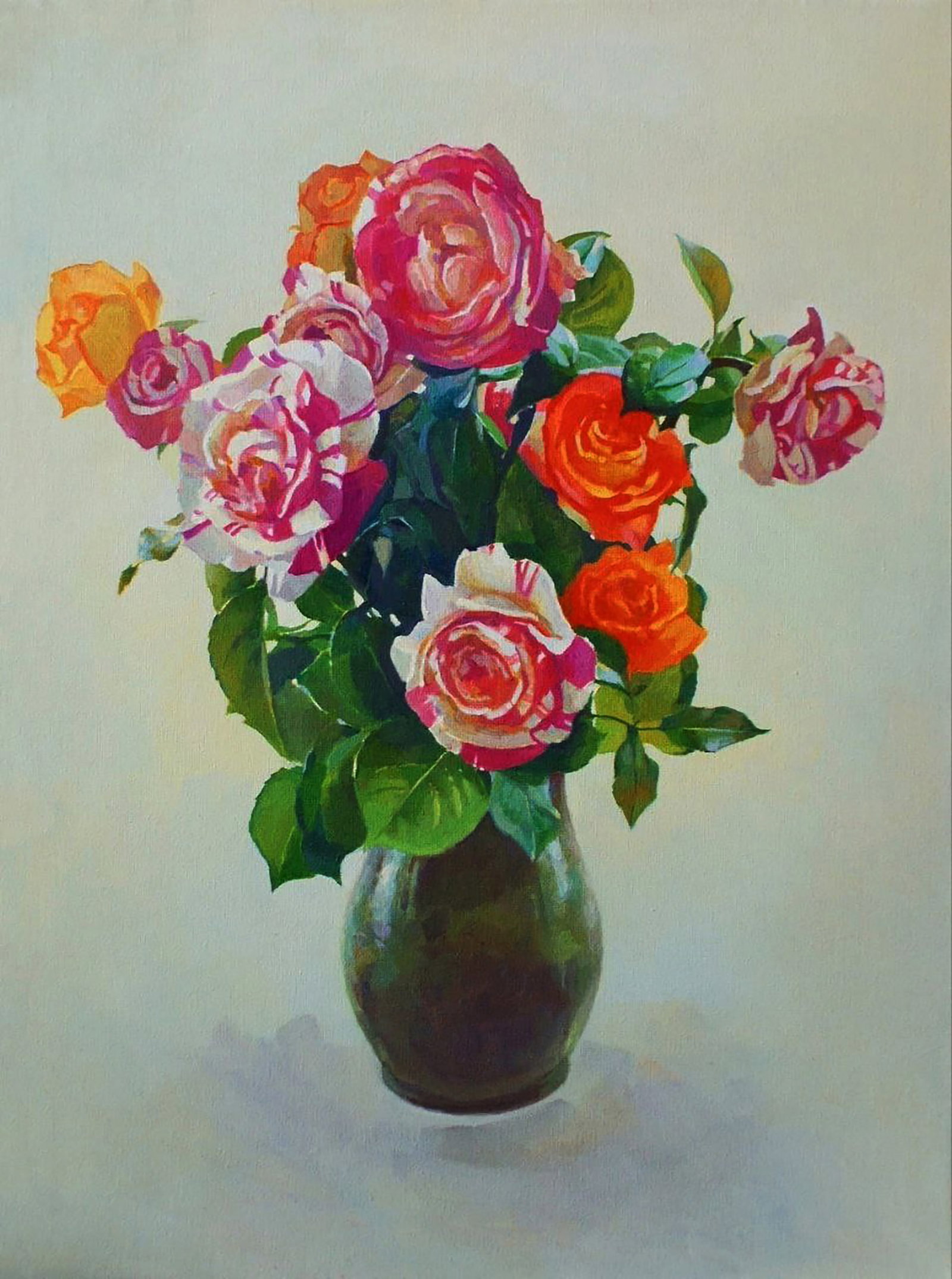 Oil painting Pink beauty of flowers Anastasia Yaroshevich: Title: Oil painting Pink beauty of flowers Anastasia Yaroshevich Description: 69YARO Painter: Anastasia Yaroshevich Size: 60x45 cm/23.62x17.71 inches Components: oil, canvas Original painting