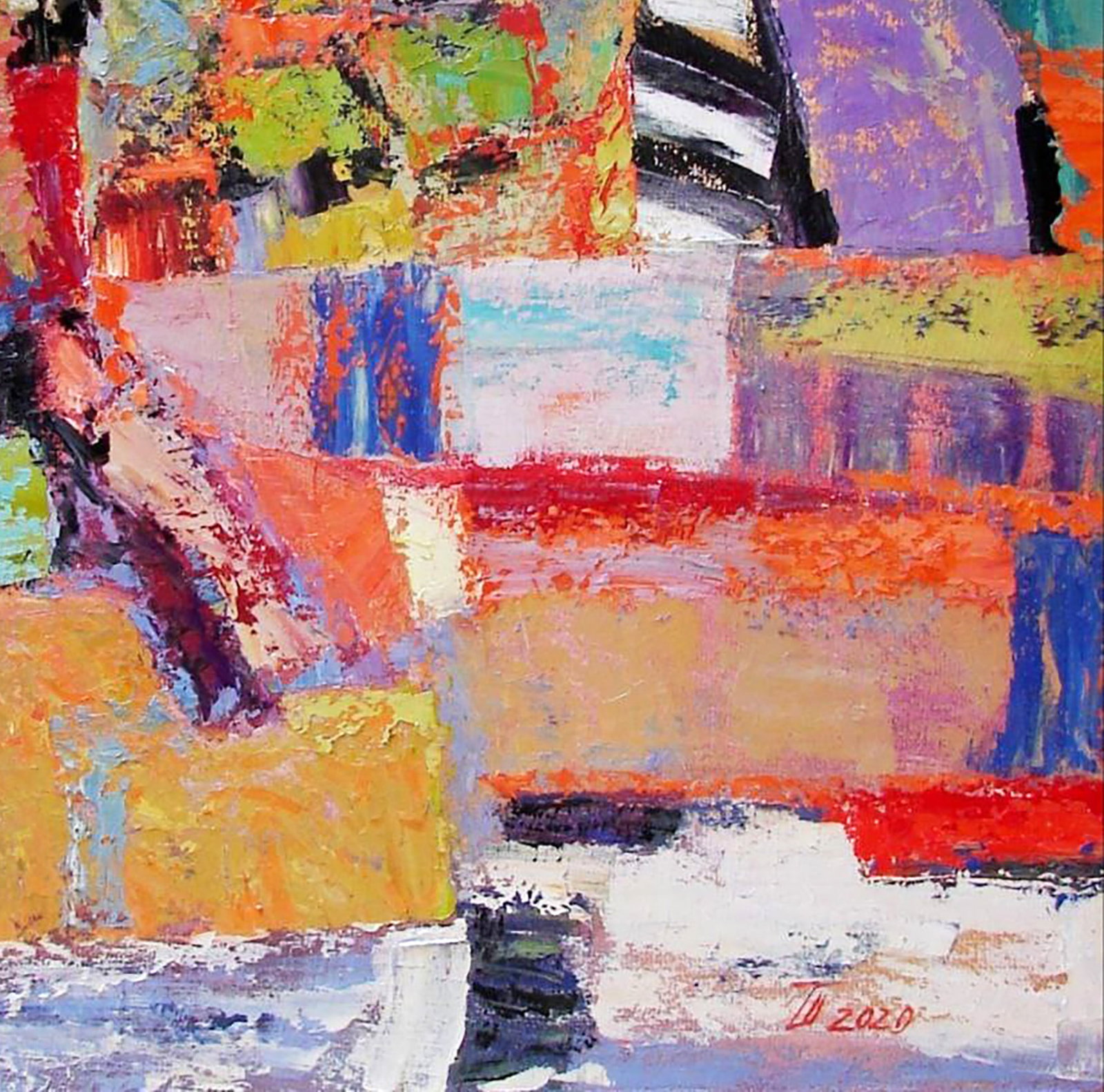 Oil painting Hot August Tatyana Shulyak - 4