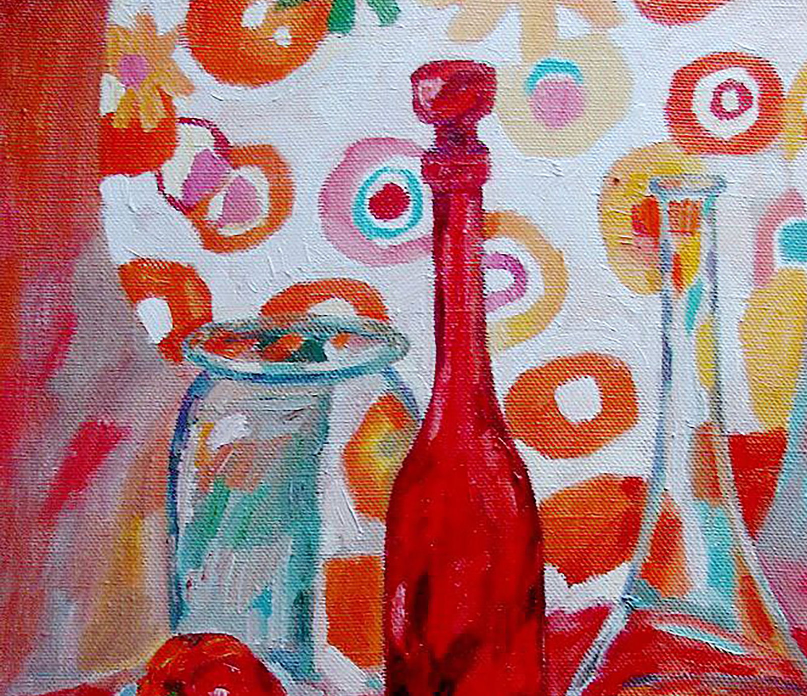 Oil painting Red still life Tatyana Shulyak - 2