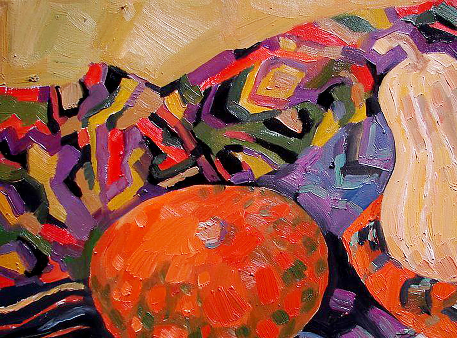 Oil painting Still life with Hokkaido pumpkin Tatyana Shulyak - 2