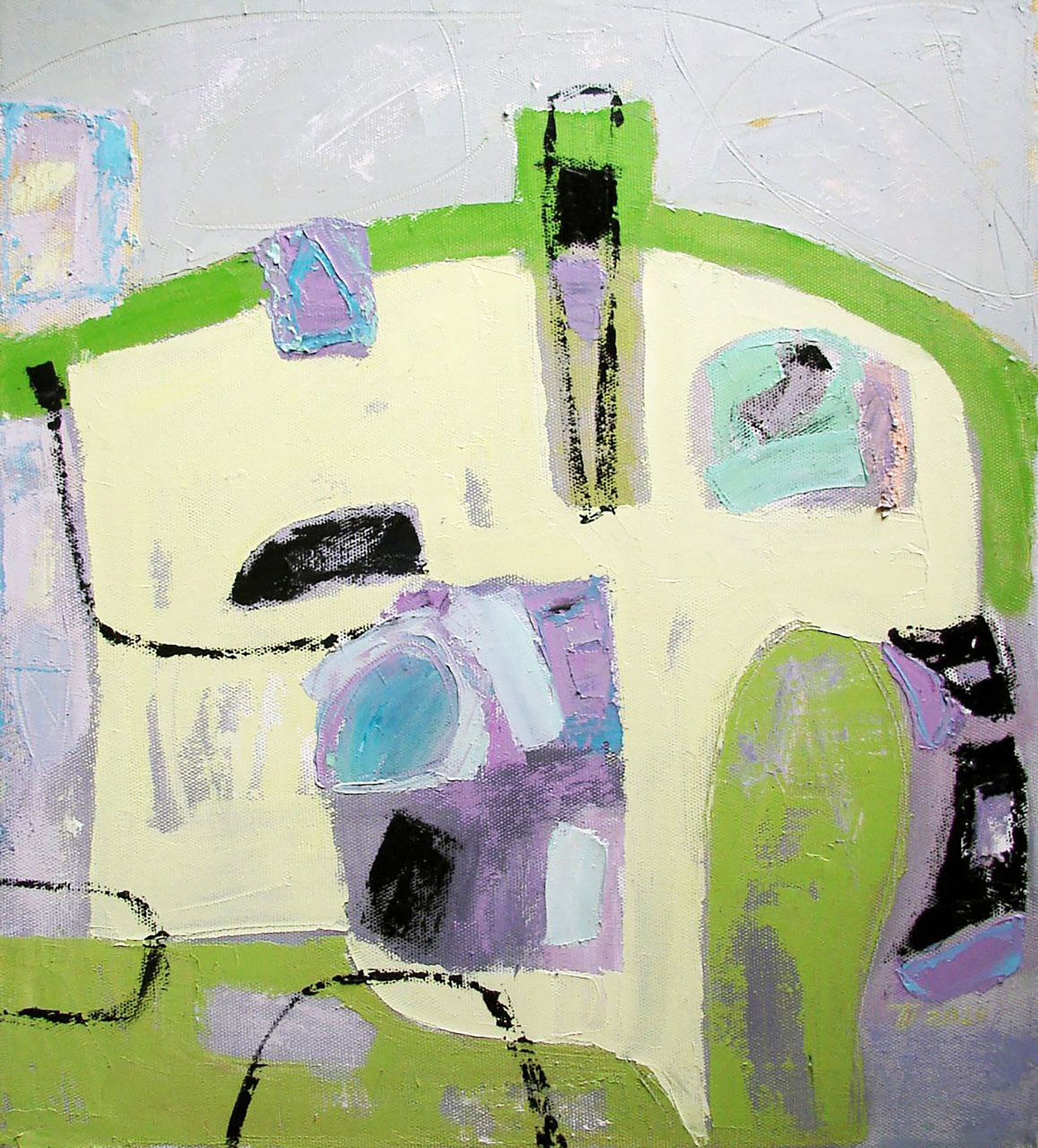 Oil painting Gentle Miro Tatyana Shulyak: Title: Oil painting Gentle Miro Tatyana Shulyak Description: 26SHUL Painter: Tatyana Shulyak Size: 58x52 cm/22.83x20.47 inches Components: oil, canvas Original painting CONDITION: excellent ARTIST: 