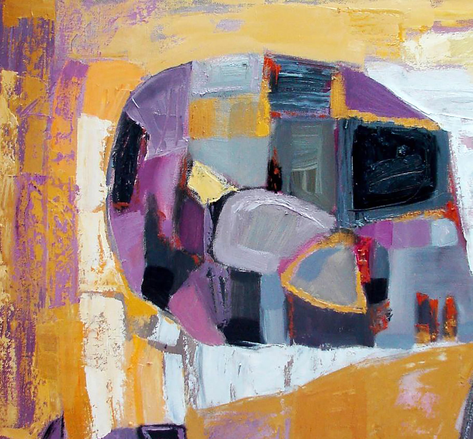 Oil painting Lilac geometry Tatyana Shulyak - 2
