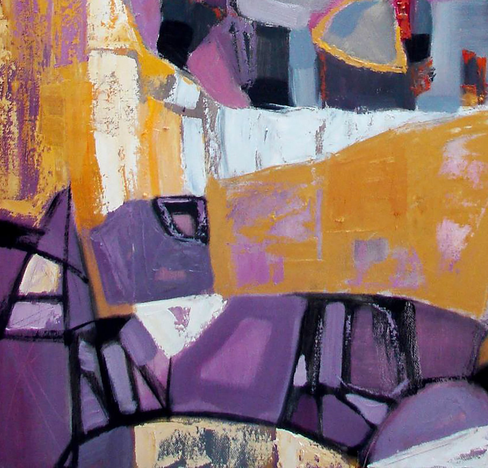 Oil painting Lilac geometry Tatyana Shulyak - 4