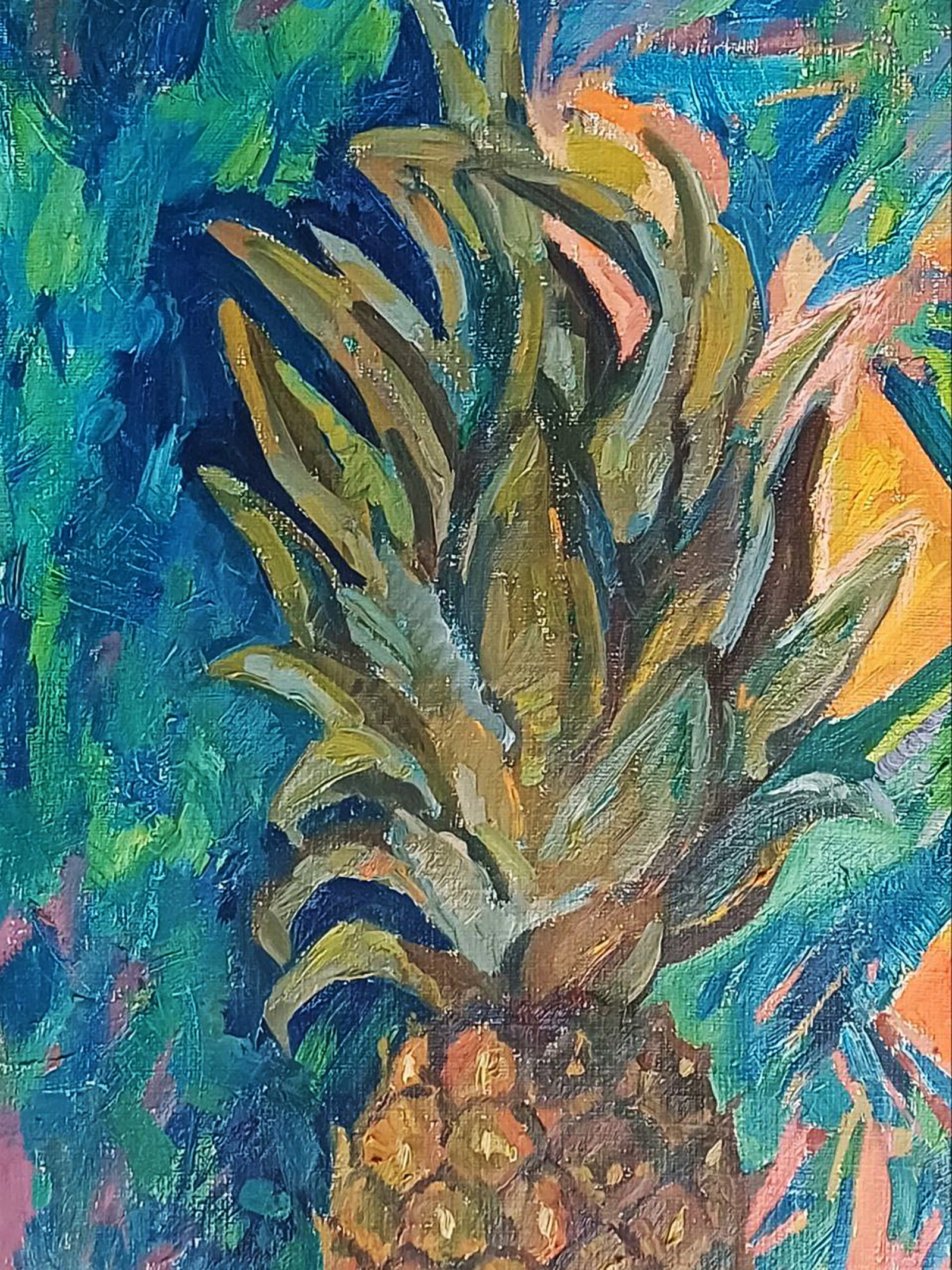 Oil painting Still life with pineapple Tatyana Shulyak - 3