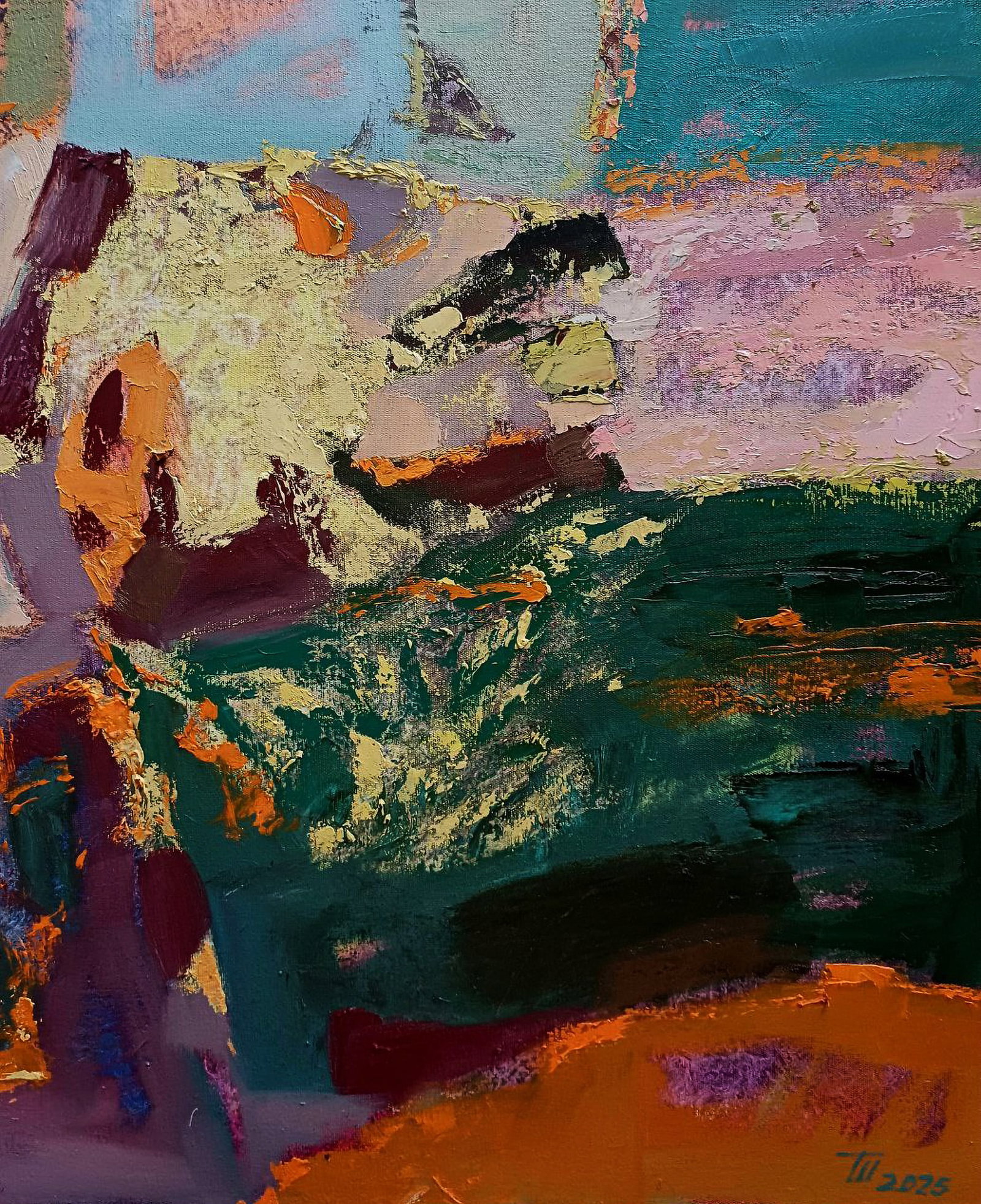 Oil painting Summer season with the dream of travel Tatyana Shulyak - 2