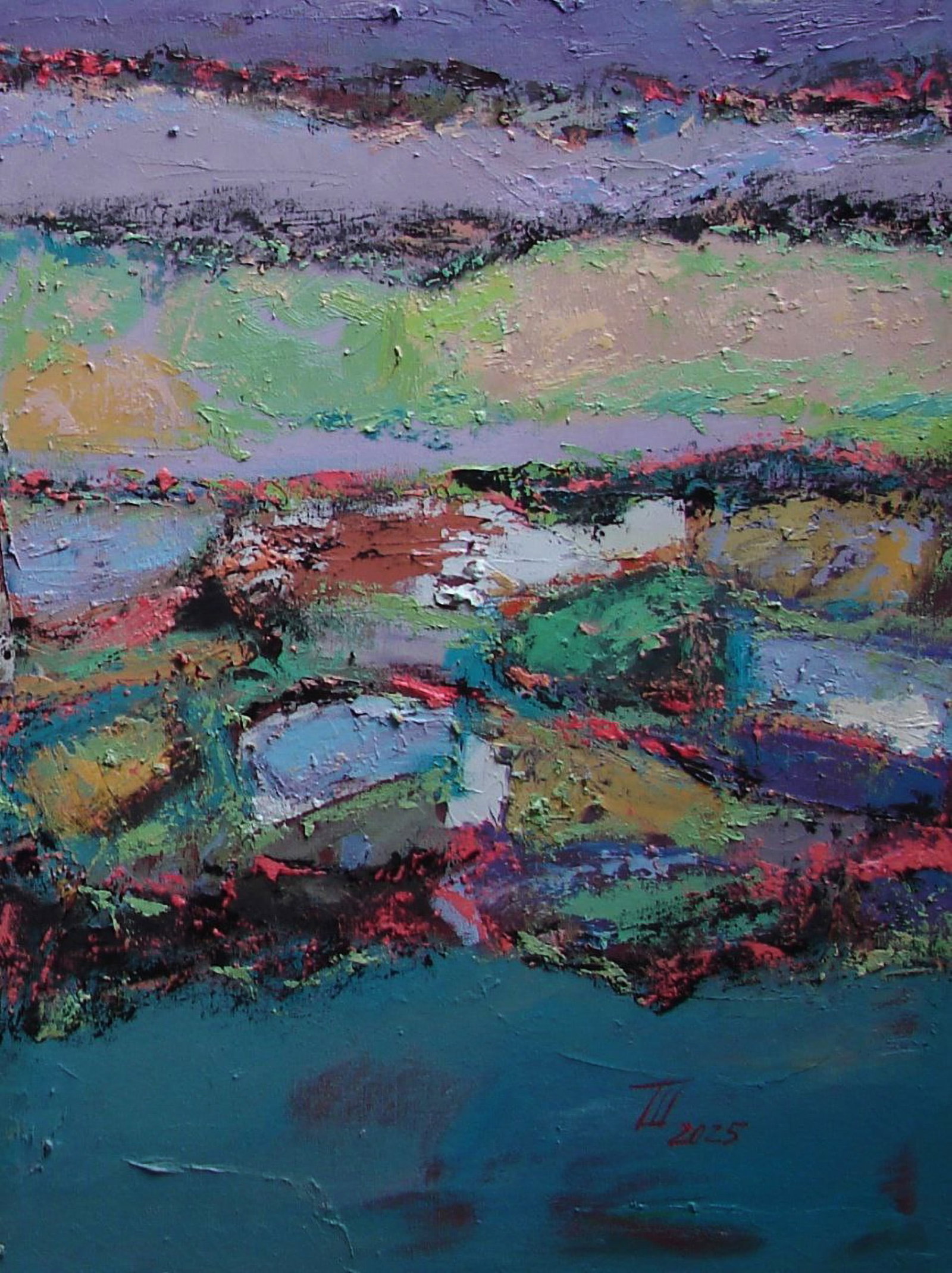 Oil painting When day and night meet in quiet grace Tetyana Shulyak - 4