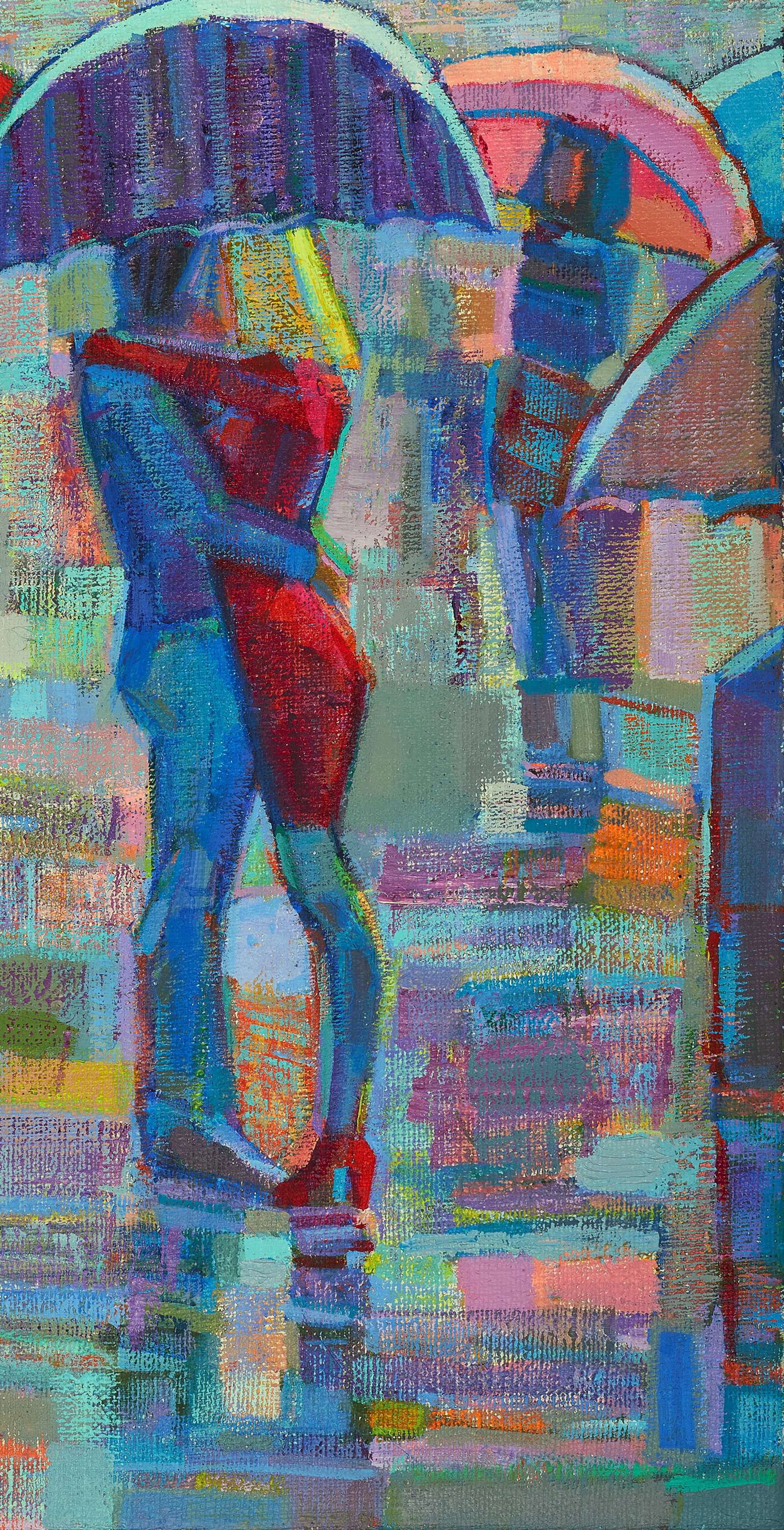 Acrylic painting Two in the Noise of the Rain Alexey Rubanov - 5