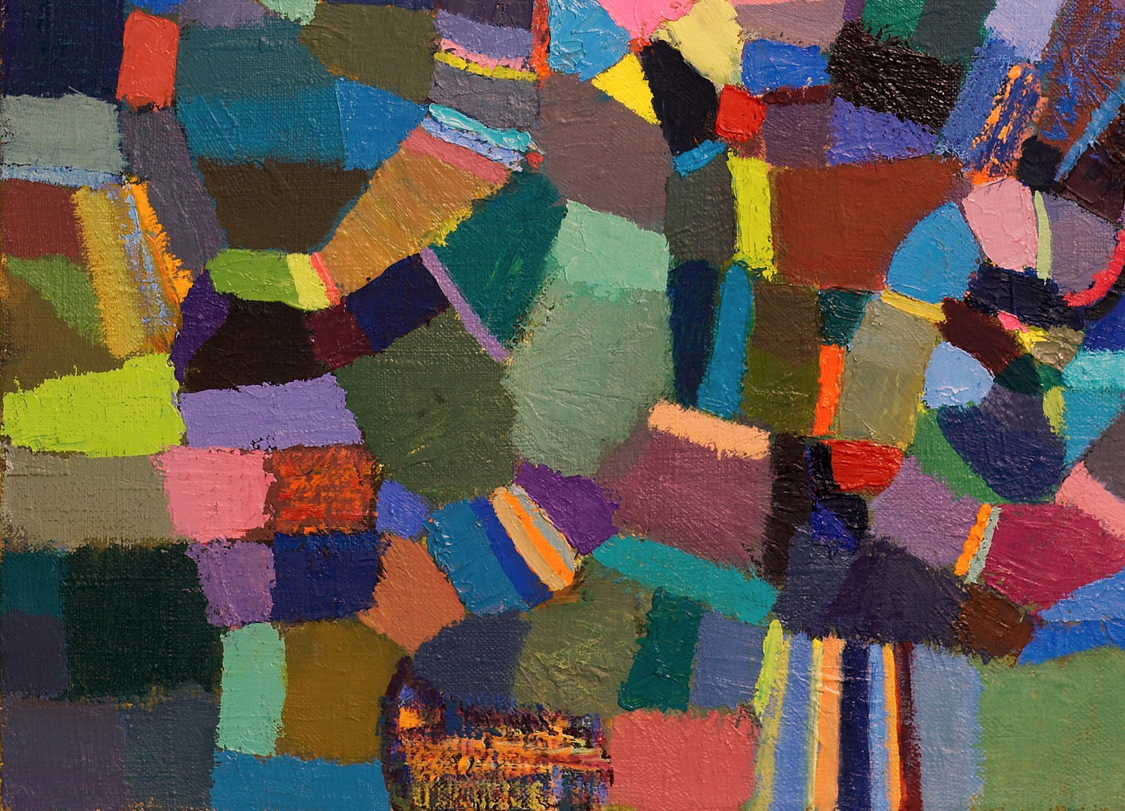 Oil painting Chameleon in the Labyrinth of Colors Alexey Rubanov - 4