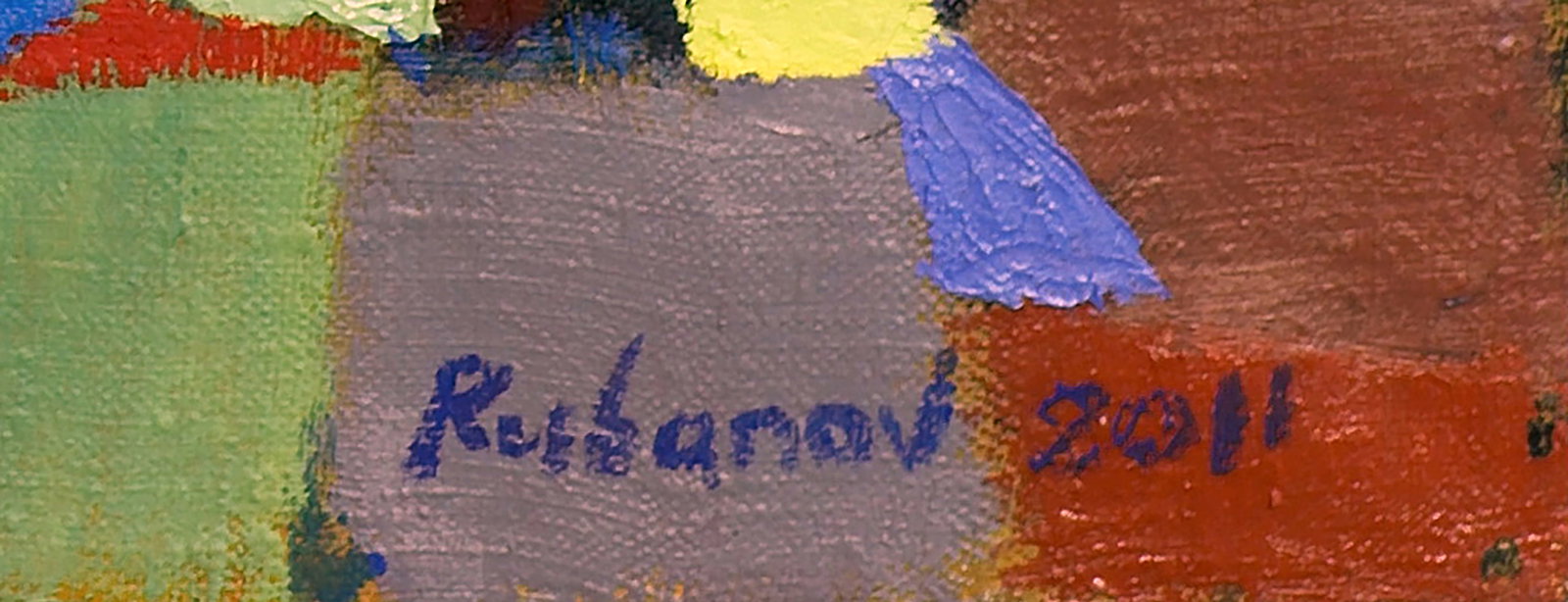 Oil painting Chameleon in the Labyrinth of Colors Alexey Rubanov - 6