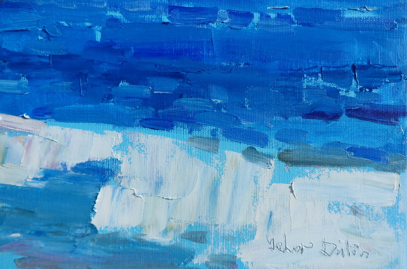 Oil painting Sea coast of Italy Yegor Dulin - 7