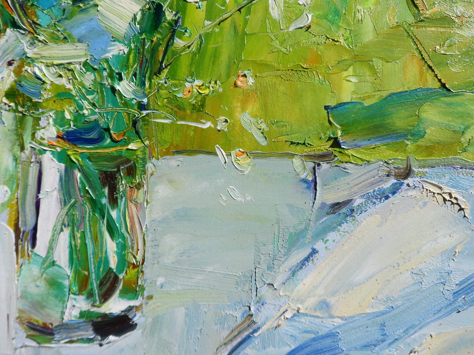 Oil painting Summer Flowers in Vase Yegor Dulin - 5