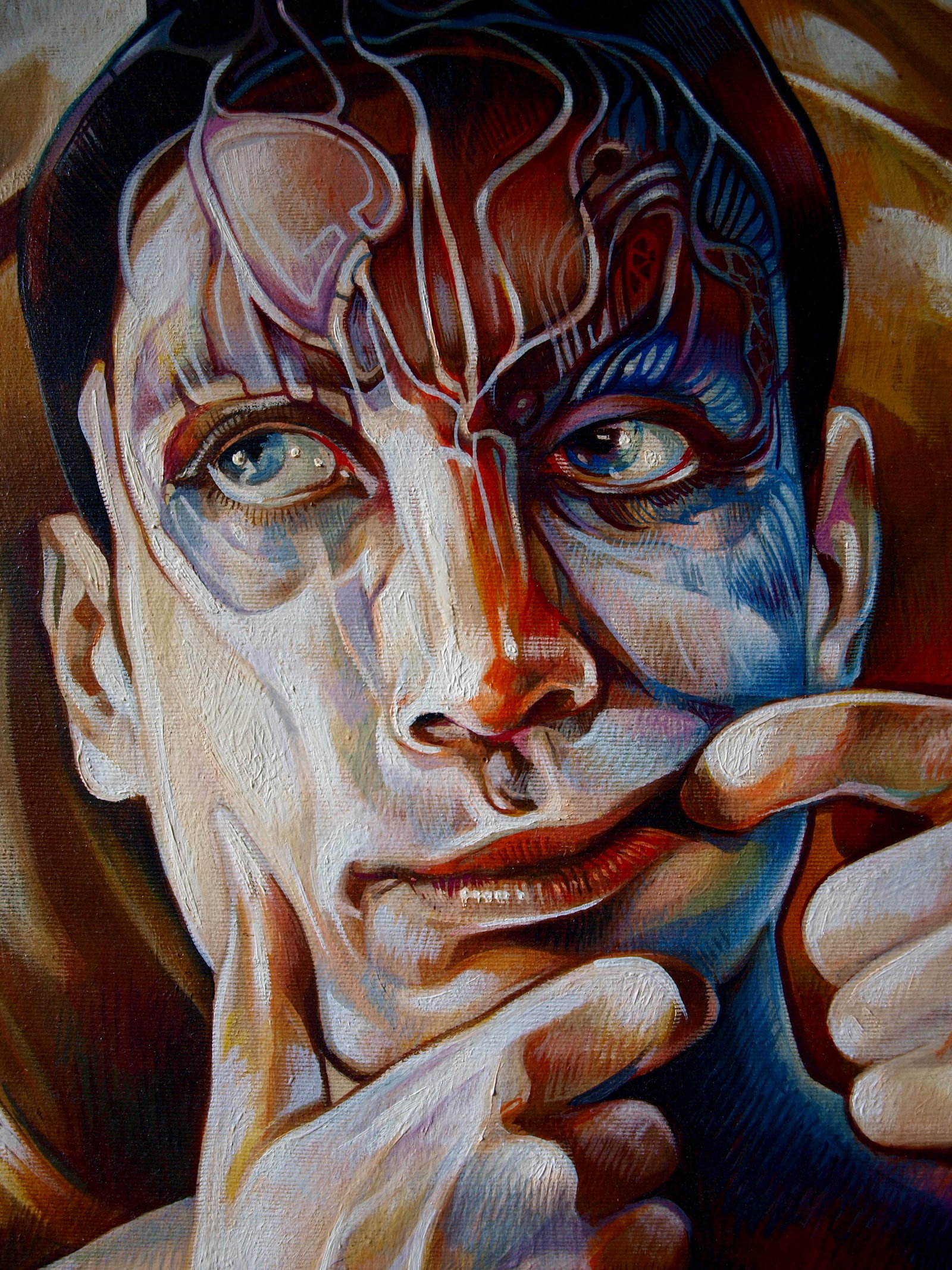 Oil painting Horns in my head Konsta G. Amelinn - 7