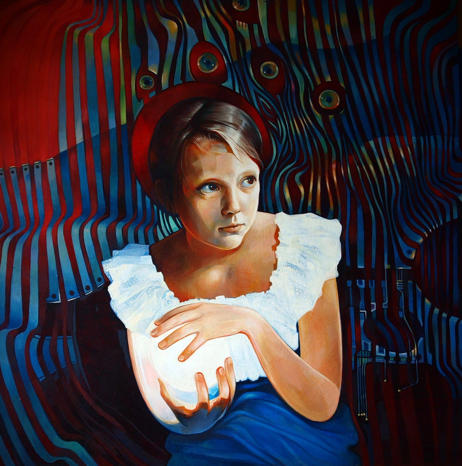 Oil painting Paramatma Konsta G. Amelinn: Title: Oil painting Paramatma Konsta G. Amelinn Description: 7KONS Painter: Konsta G. Amelinn Size: 100x100 cm/39.37x39.37 inches Components: oil, canvas Original painting CONDITION: excellent Reserve