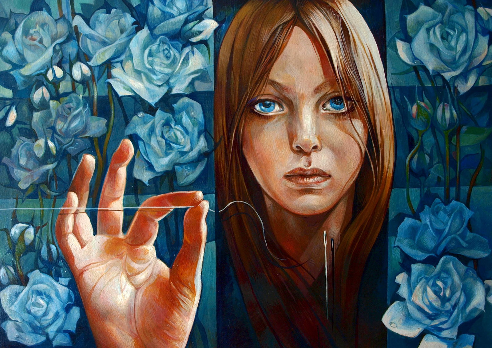 Oil painting Garden of Delights Konsta G. Amelinn: Title: Oil painting Garden of Delights Konsta G. Amelinn Description: 9KONS Painter: Konsta G. Amelinn Size: 69.5x49.5 cm/27.36x19.48 inches Components: oil, synthetic canvas Original painting