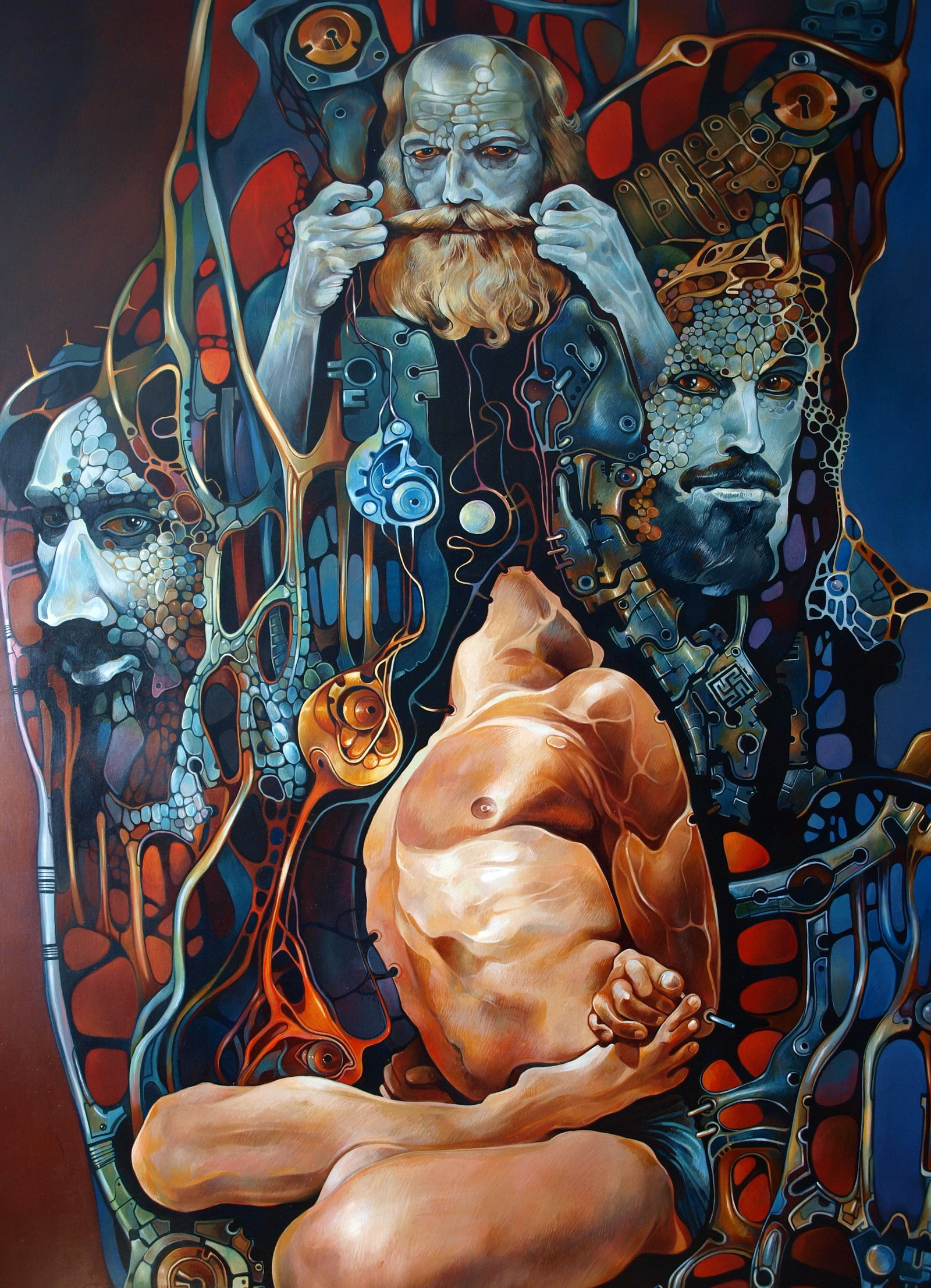 Oil painting Kurukshetra Konsta G. Amelinn - 2