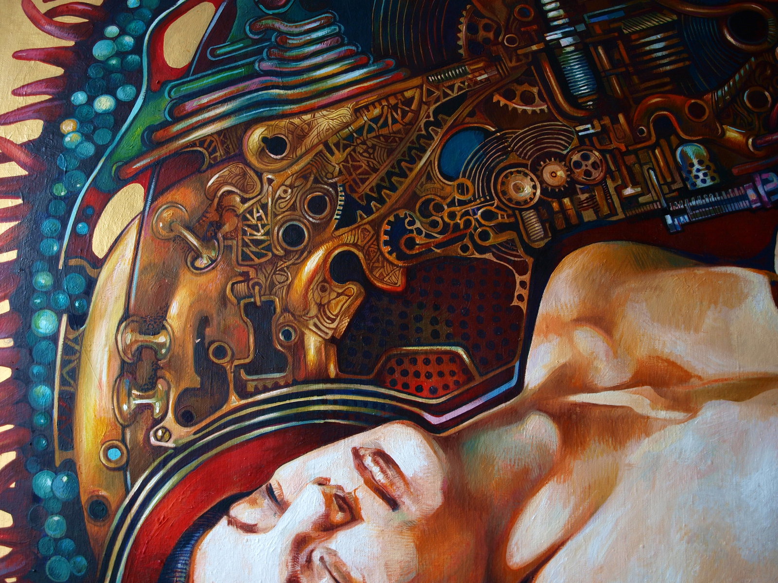 Oil painting Overcoming the Singularity Konsta G. Amelinn - 5