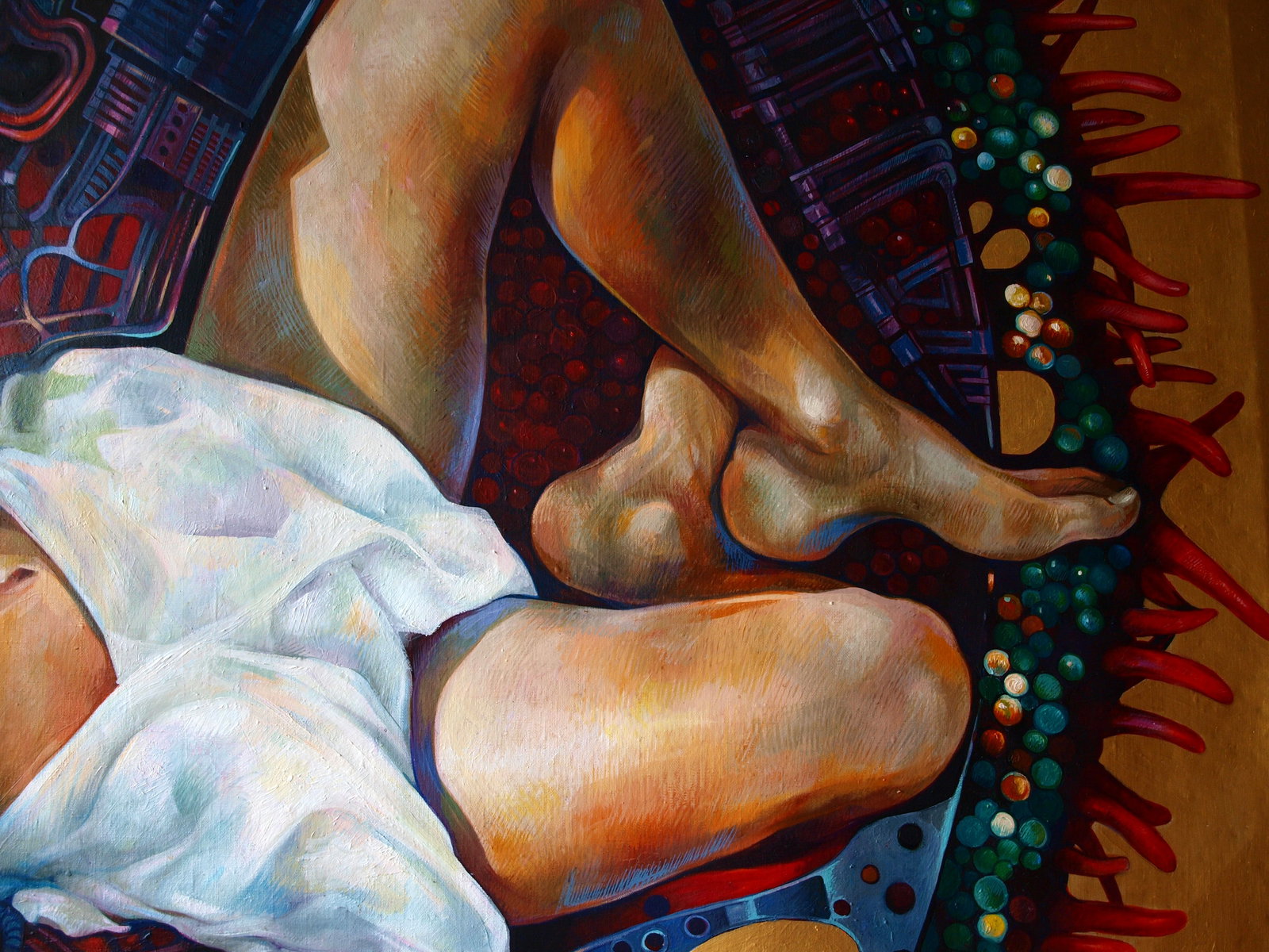 Oil painting Overcoming the Singularity Konsta G. Amelinn - 6