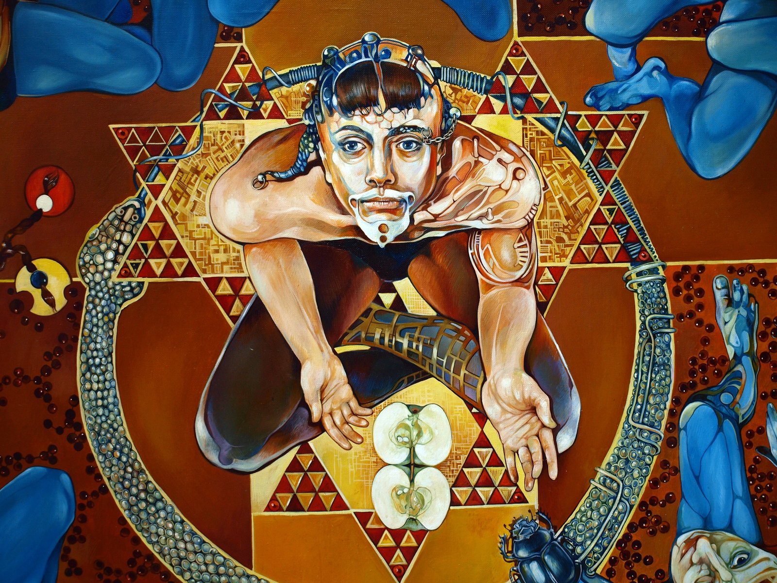 Oil painting Creation in Act II Konsta G. Amelinn - 2