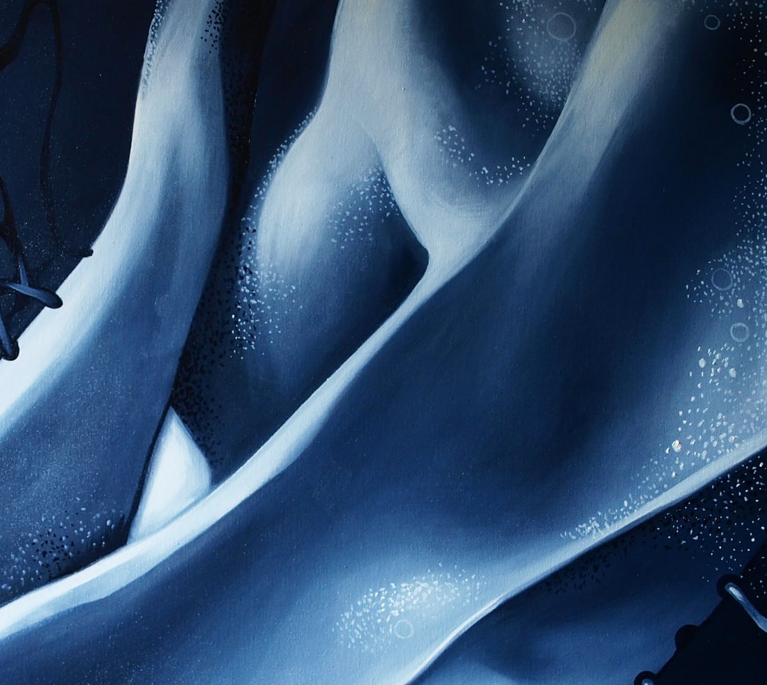 Oil painting Touching bodies Konsta G. Amelinn - 3