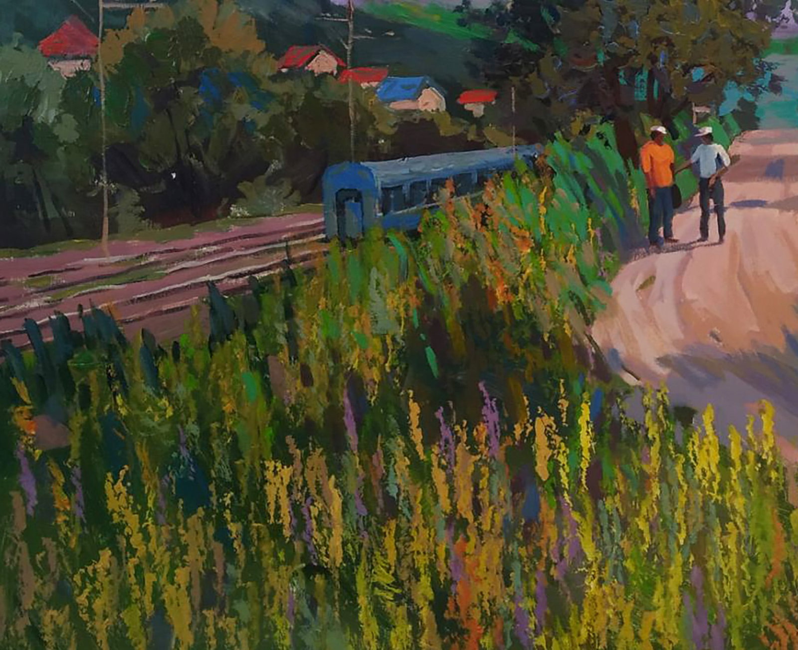 Acrylic painting Summer in the mountains Serhii Kachyn - 4