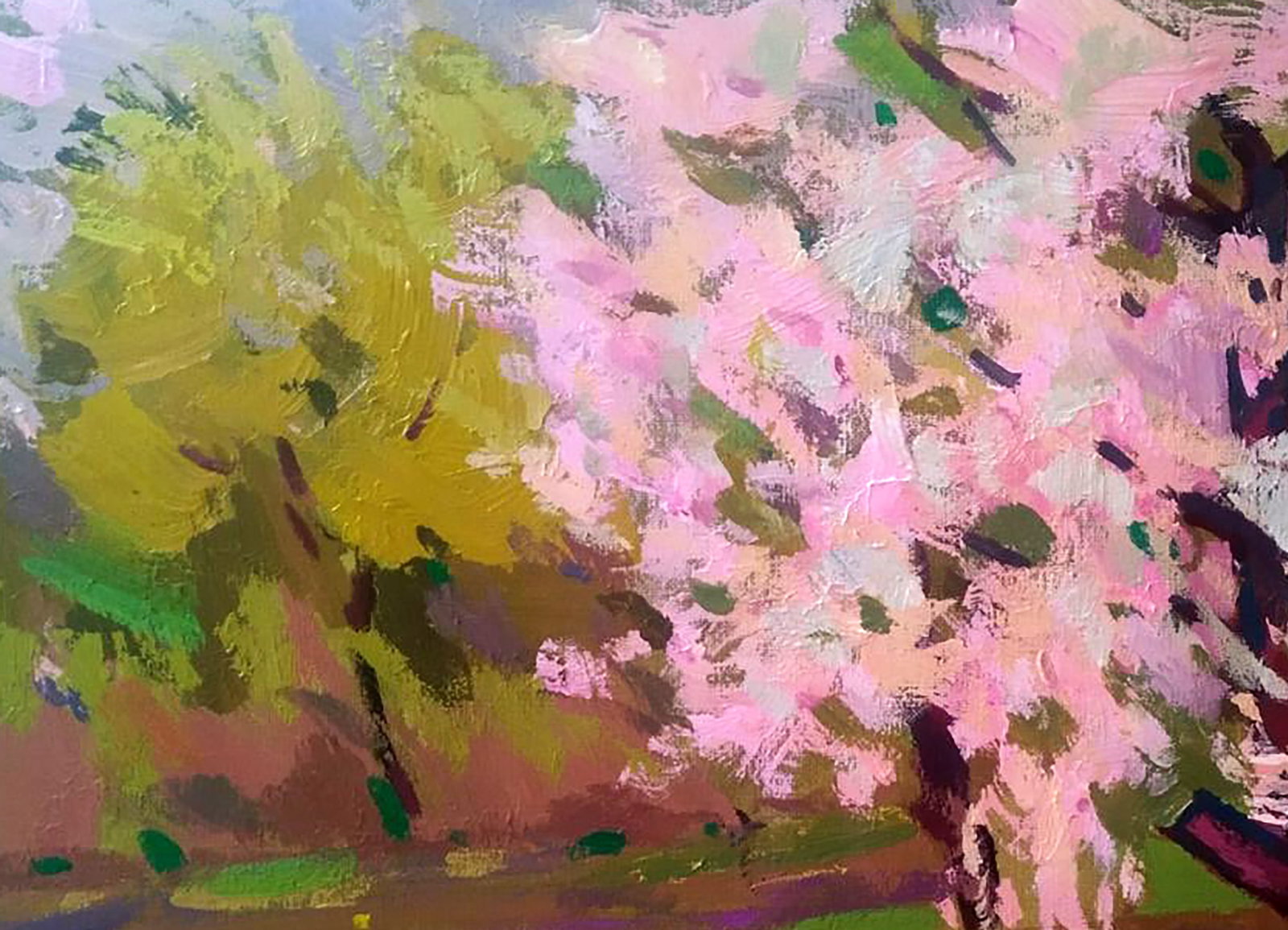 Acrylic painting My garden Serhii Kachyn - 2