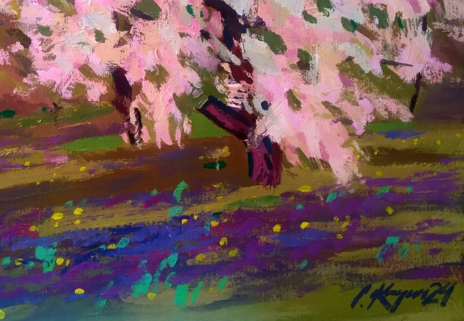 Acrylic painting My garden Serhii Kachyn - 5