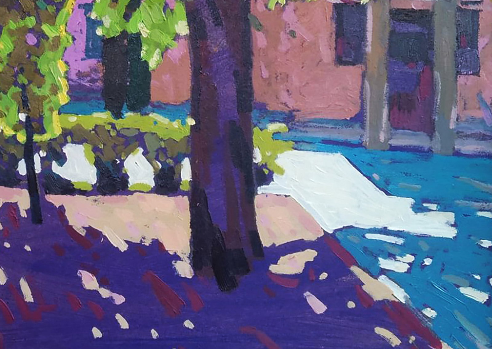 Acrylic painting Afternoon in the city Serhii Kachyn - 5