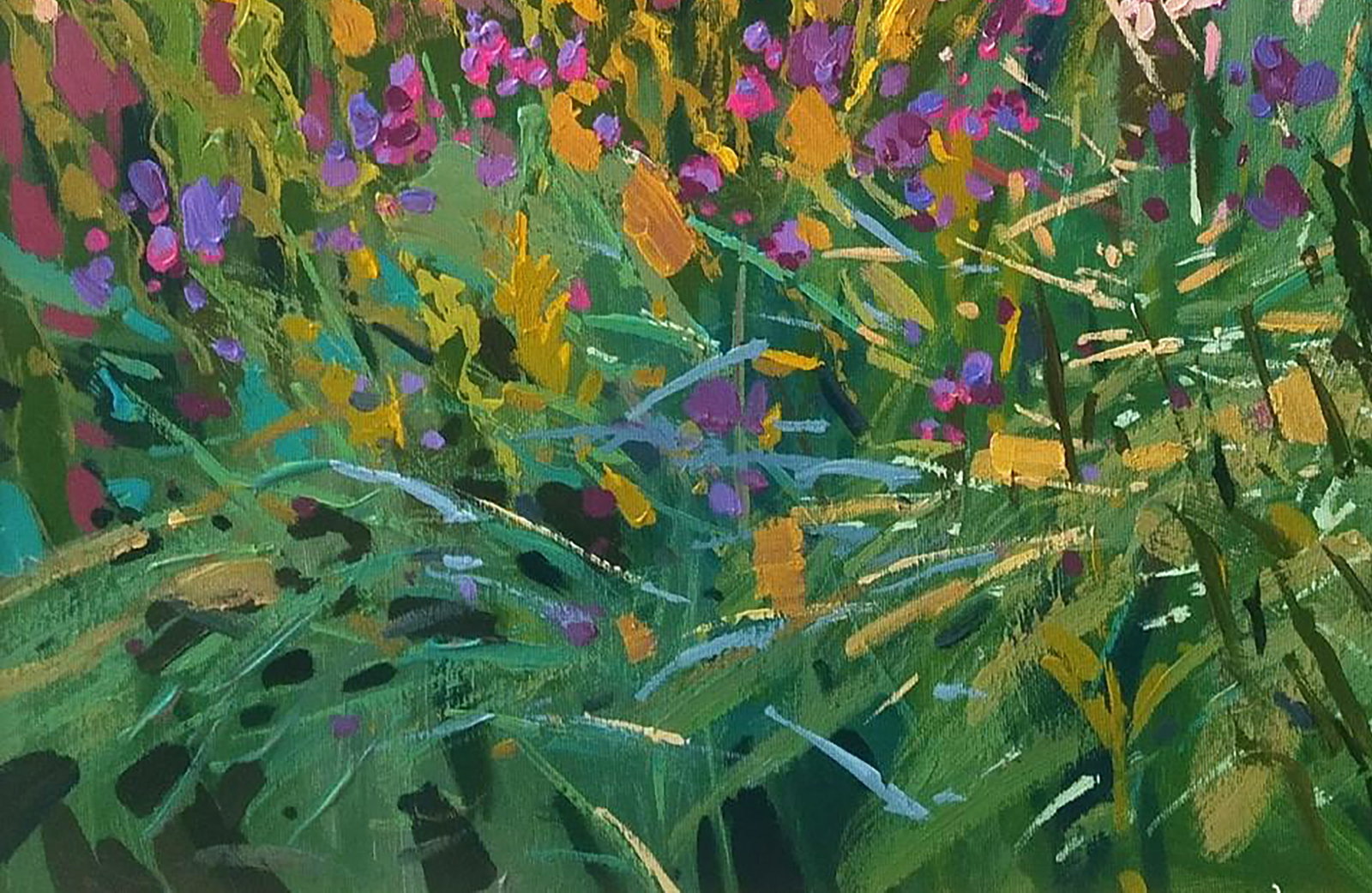 Acrylic painting Various grass Serhii Kachyn - 4