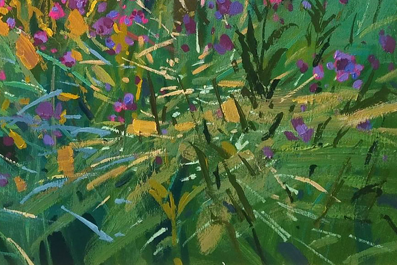 Acrylic painting Various grass Serhii Kachyn - 5